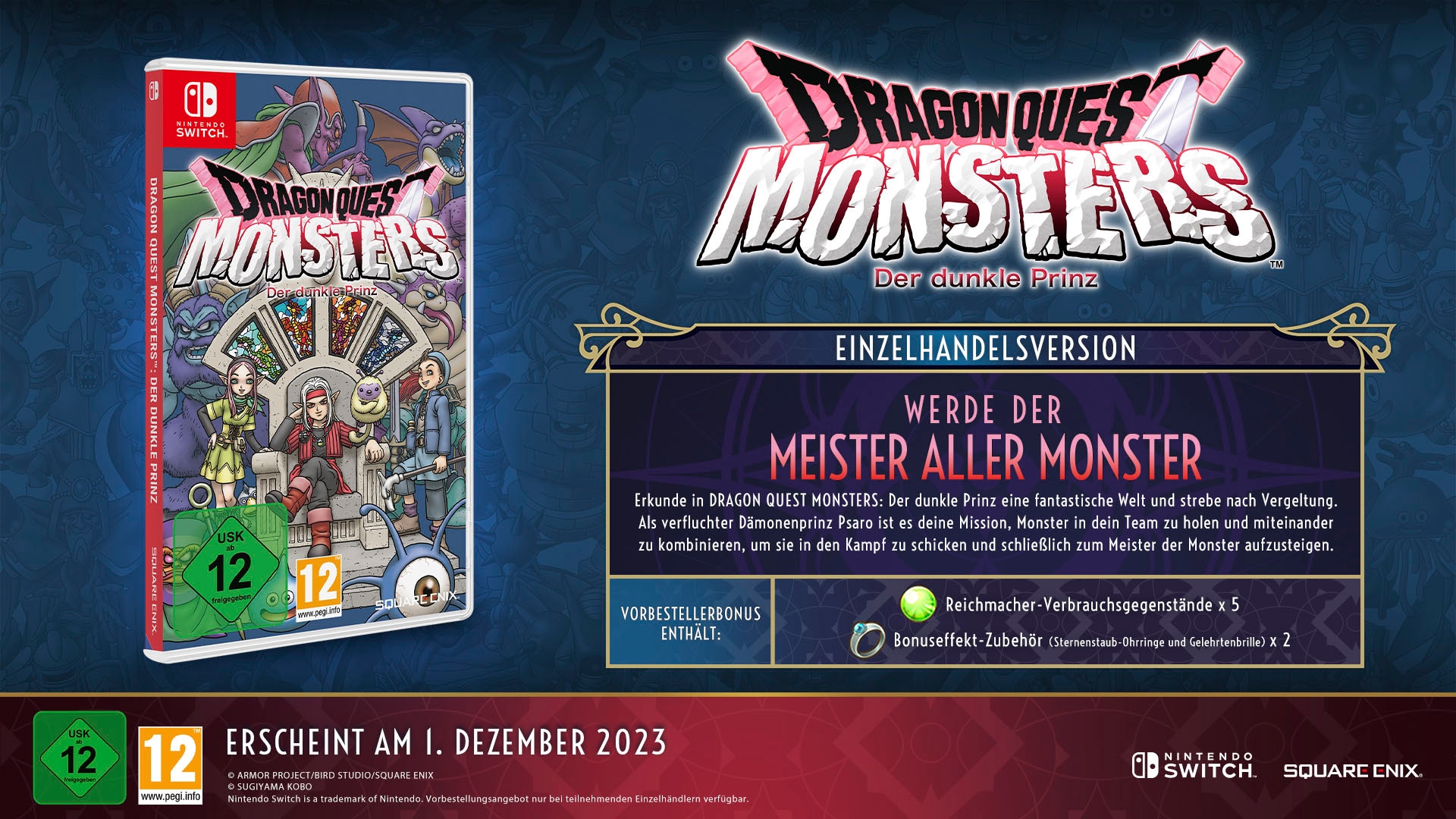 SquareEnix Spielesoftware »DRAGON QUEST MONSTERS: Der dunkle Prinz«, Nintendo Switch