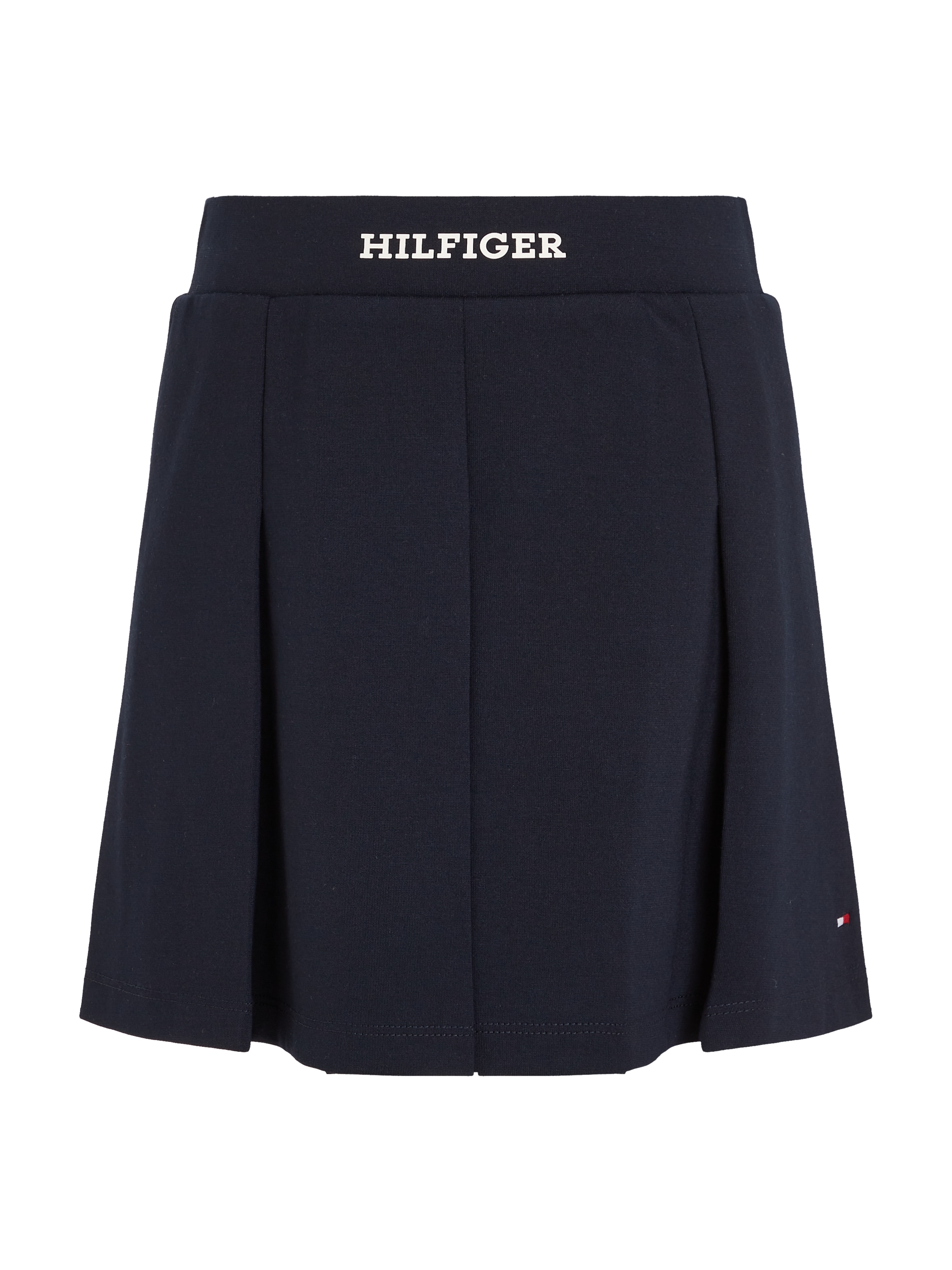 Tommy Hilfiger Faltenrock »MONOTYPE PUNTO SKIRT«, Kinder bis 16 Jahre mit Logoschriftzug