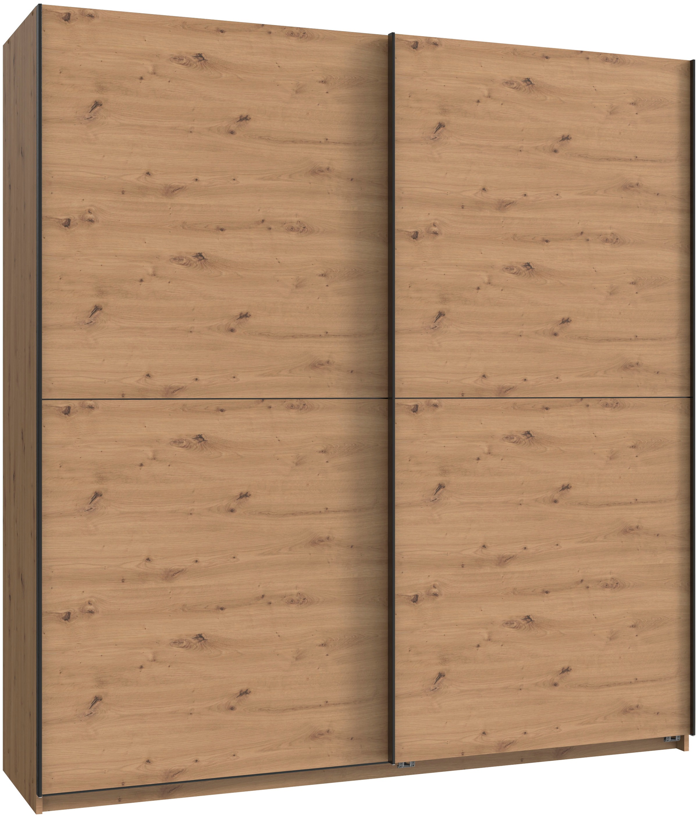Wimex Kleiderschrank »Mugano, B/T/H 135 oder 180/65/198cm, Made in Germany« wähle Deine Ausstattung: Basic oder Premium!, 2 Schwebetüren mit oder ohne Spiegel, Metallgriffe