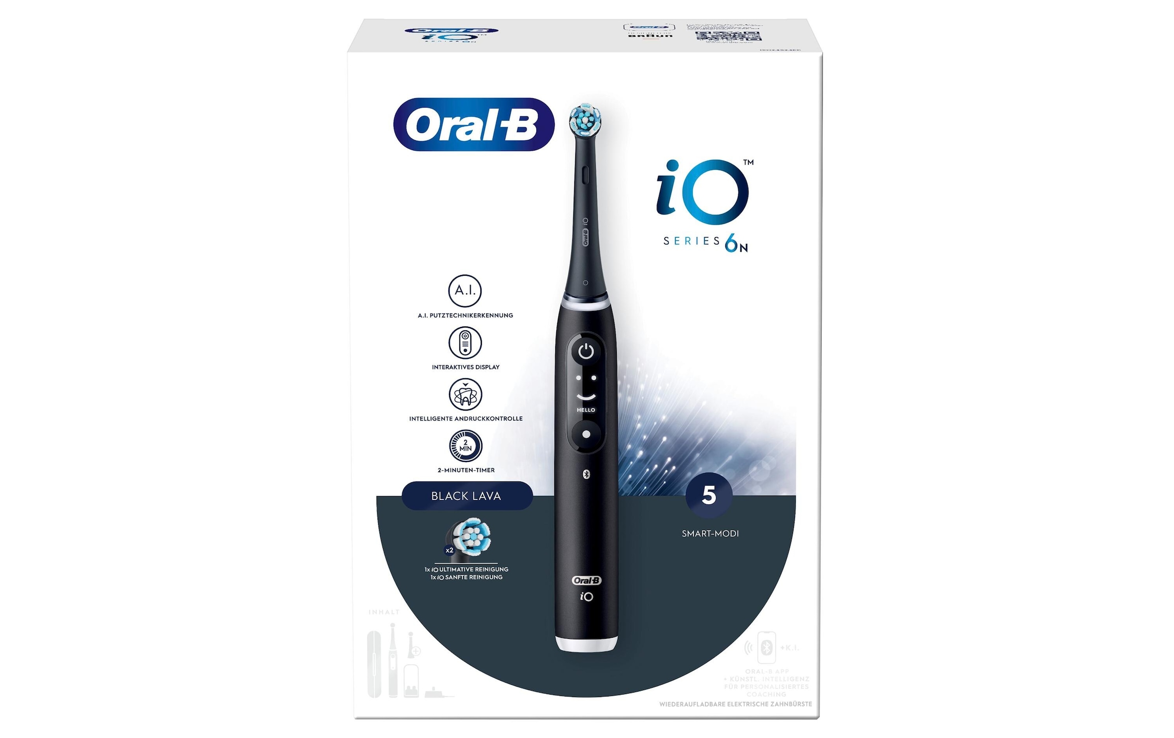 Oral-B Elektrische Zahnbürste »iO Series 6 Black Lava«