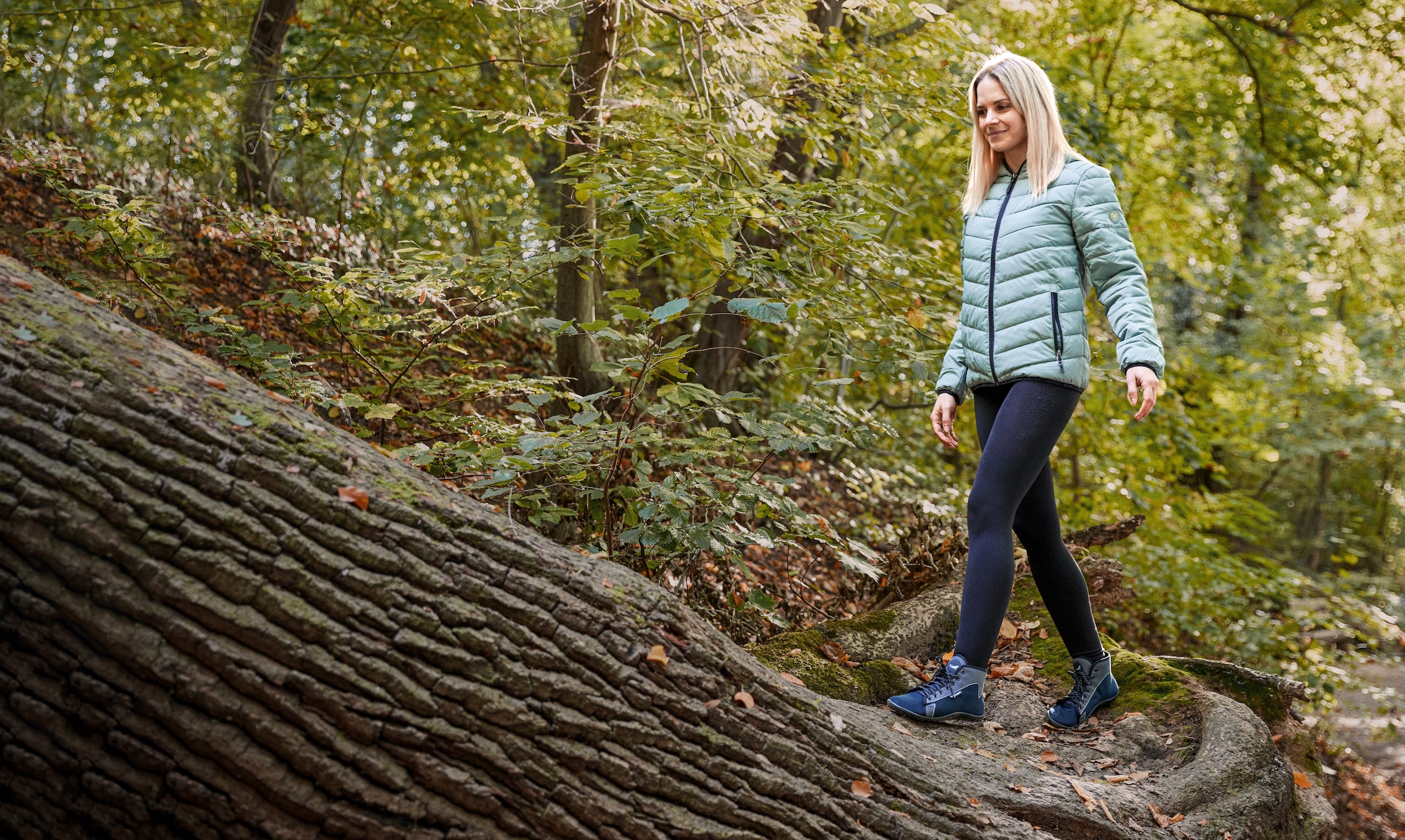 Leguano Barfussschuh »JASPAR«, Bequemschuh, Schnürboots mit speziell entwickelter Laufsohle