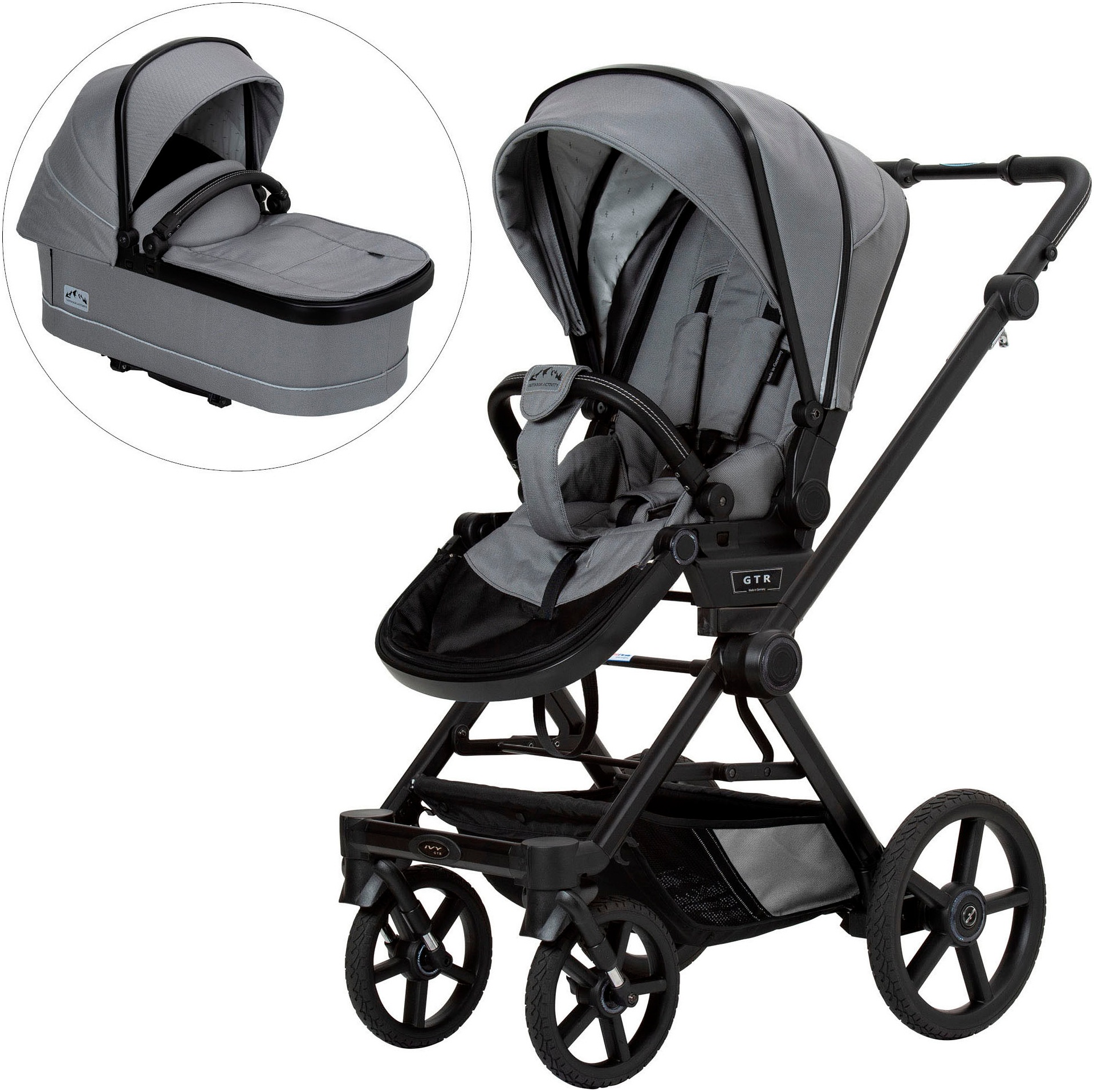 Hartan Kombi-Kinderwagen »Ivy GTR Outdoor mit Falttasche« 22 kg Made in Germany