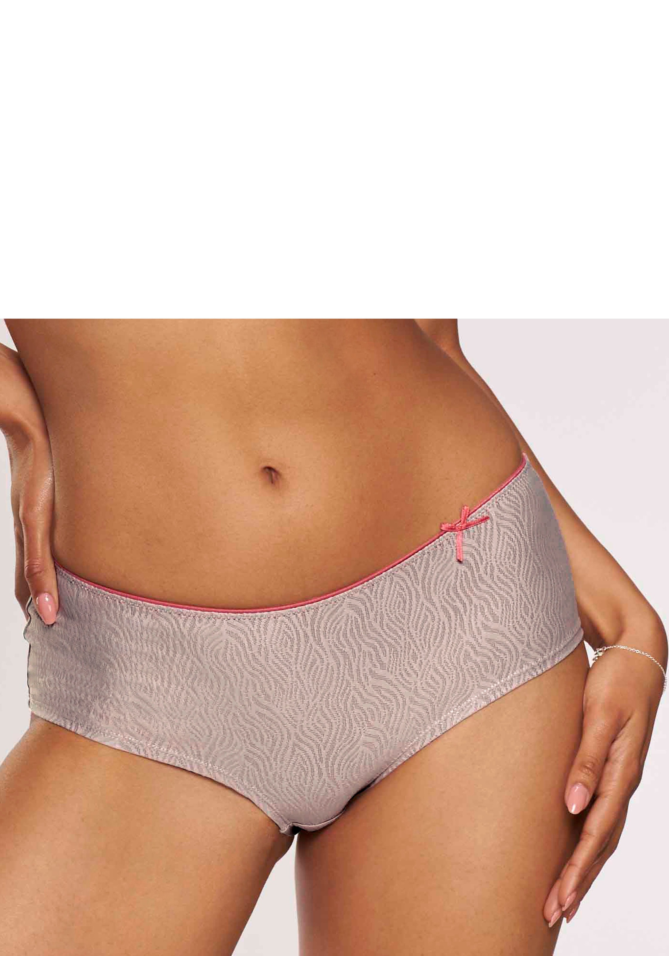 Nuance Panty aus gemustertem Jacquard mit feiner Zierschleife