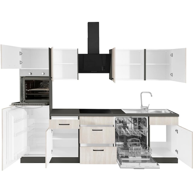 ❤ wiho Küchen Küchenzeile »Esbo«, ohne E-Geräte, Breite 280 cm kaufen im  Jelmoli-Online Shop