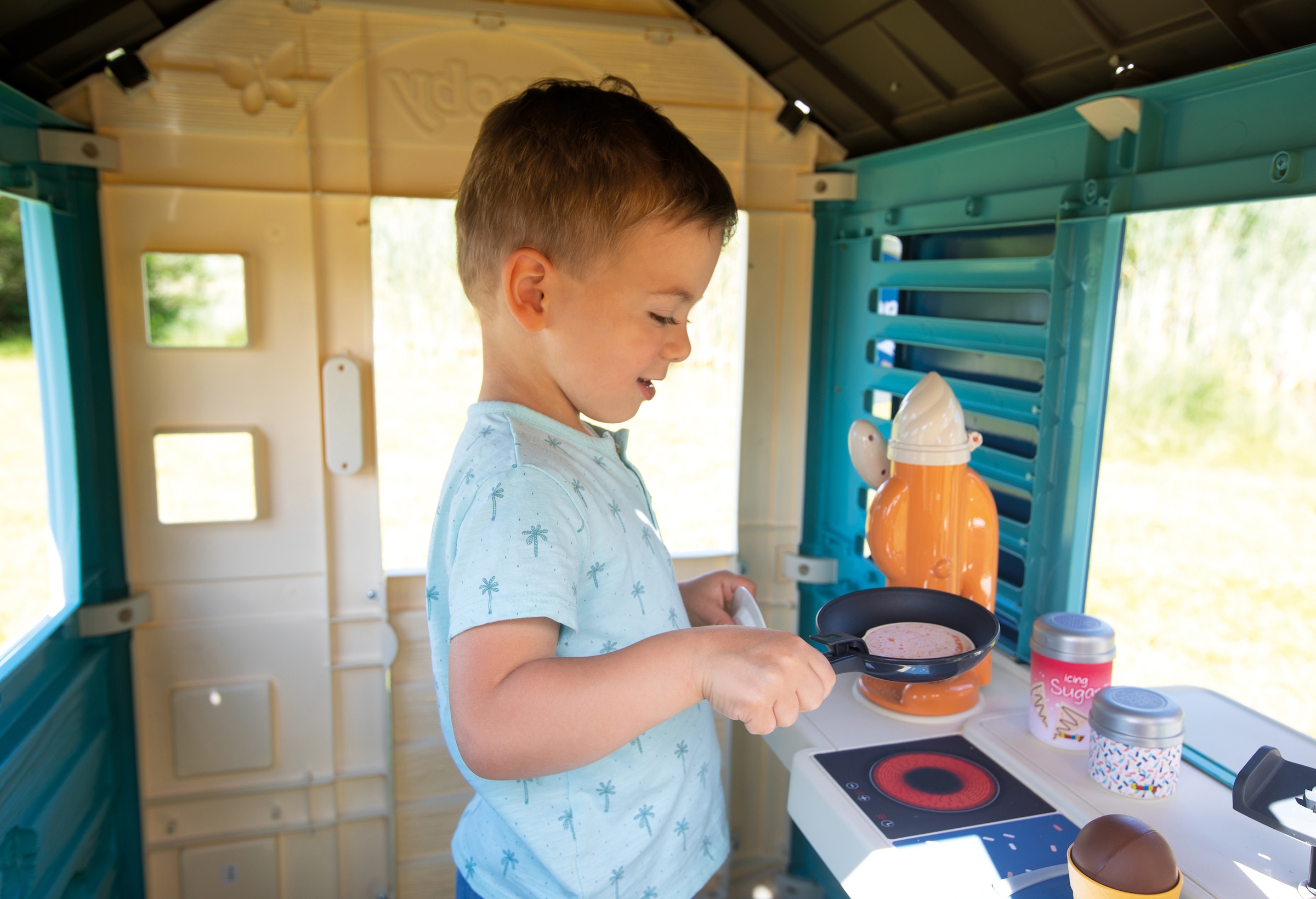 Smoby Spielhaus »Sweety Corner«, mit Verkaufstheke und viel Zubehör