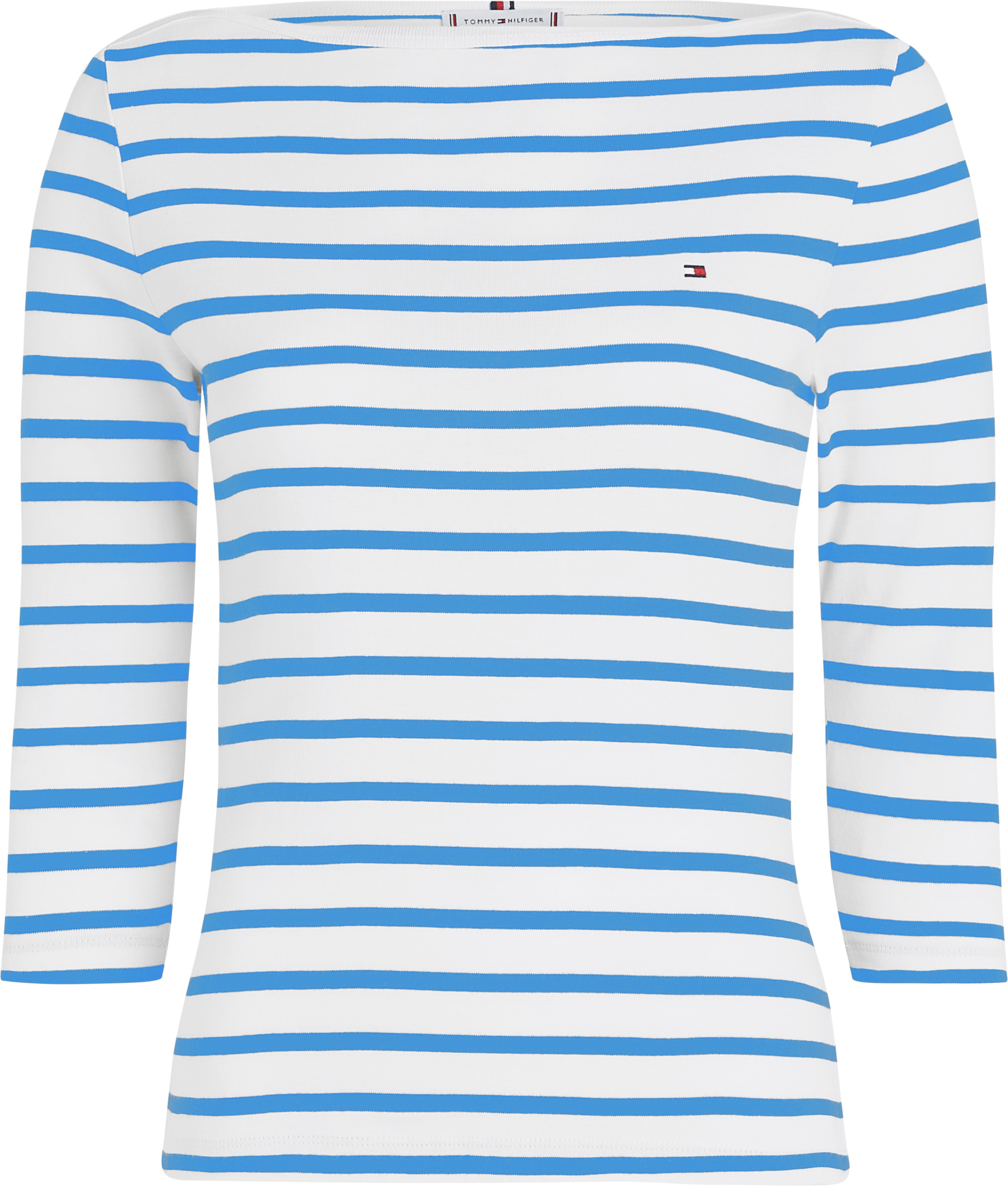 Tommy Hilfiger 3/4-Arm-Shirt »NEW CODY SLIM BOAT-NK 3/4SLV«, mit Logostickerei