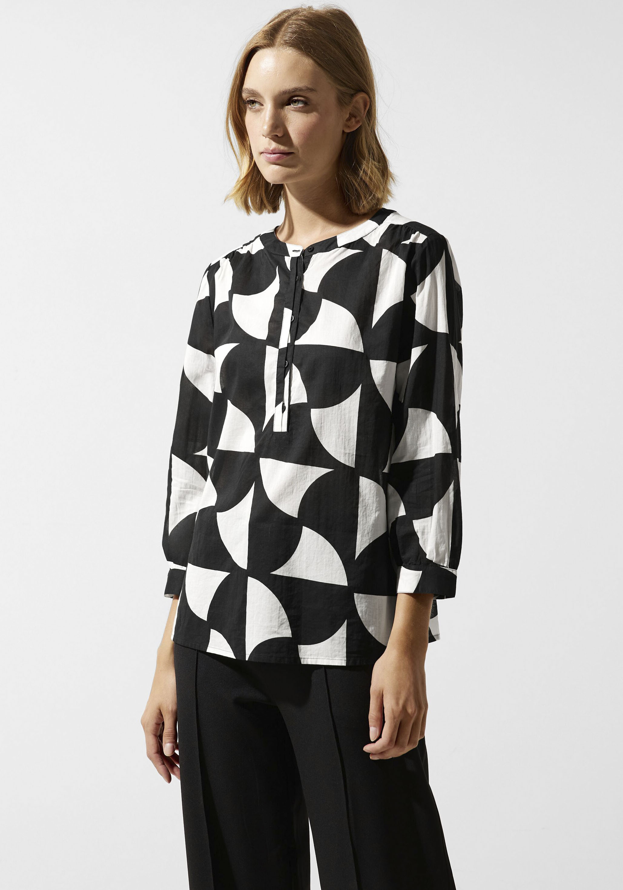 STREET ONE Jelmoli-Versand online mit Shirtbluse Seitenschlitzen kaufen »Style bei Schweiz Bamika«