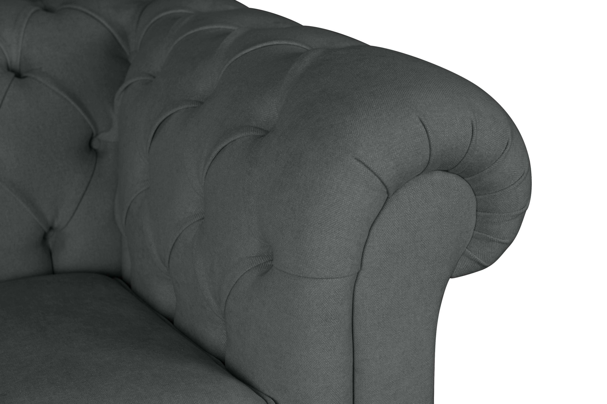 Home affaire Sessel »CHARENTE, Chesterfield, Wellenfederung, Masse B/T/H: 105/89/74 cm«, mit edler Knopfheftung und typischen Armlehnen