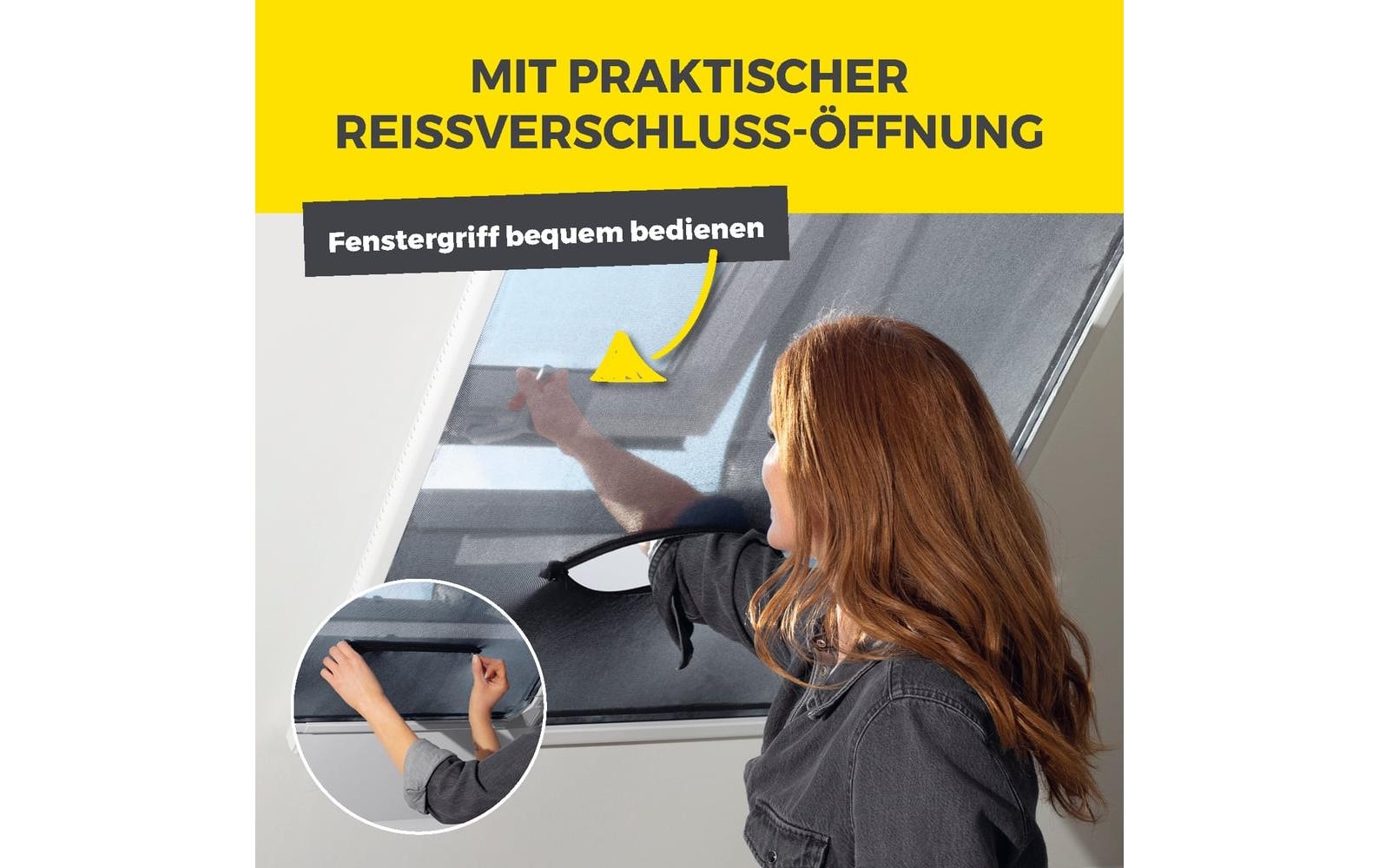 EASYmaxx Insektenschutz-Vorhang »Dachfenster Magic Fit 160 x 100 cm«