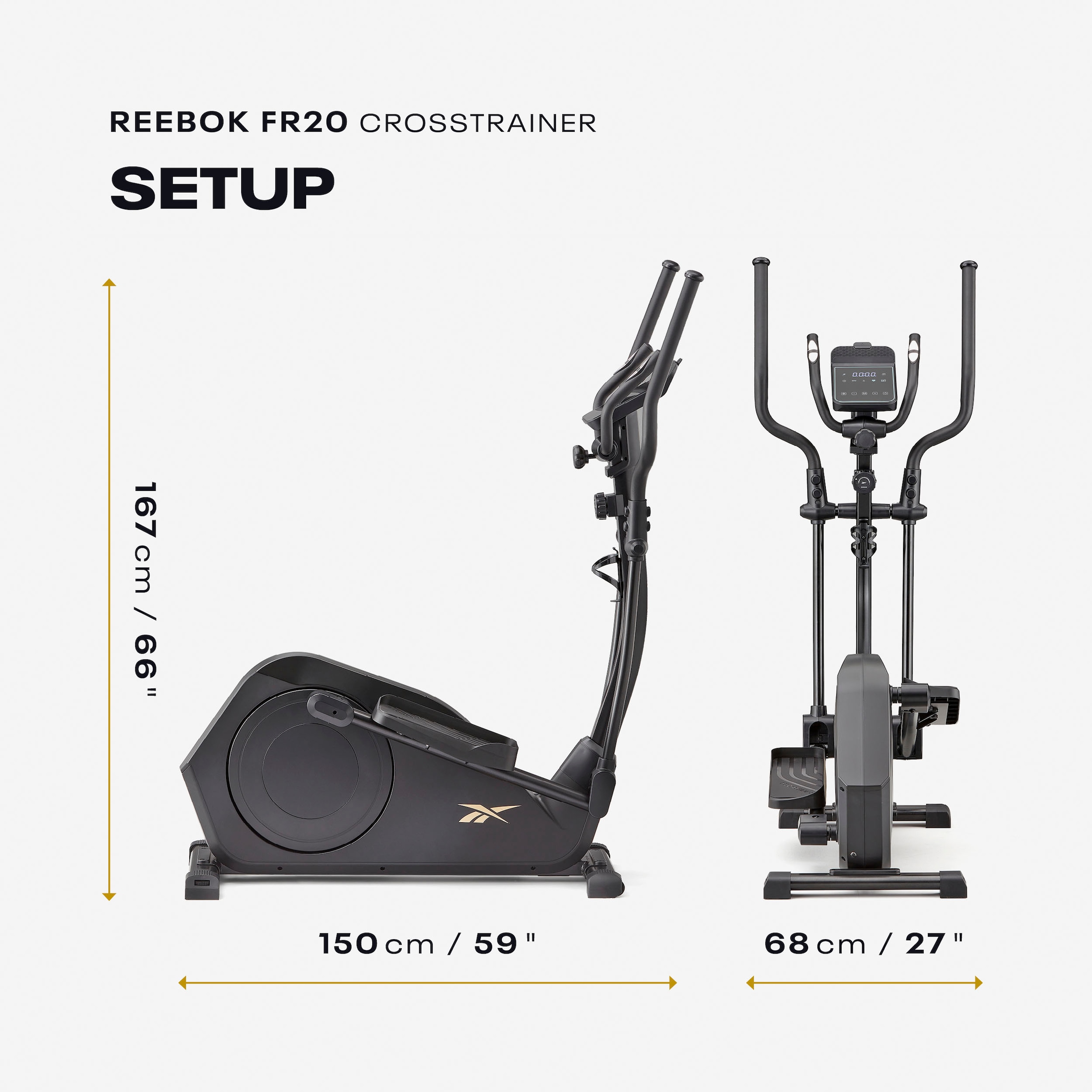 Reebok Crosstrainer »FR20 Crosstrainer«, 8 Widerstandsstufen