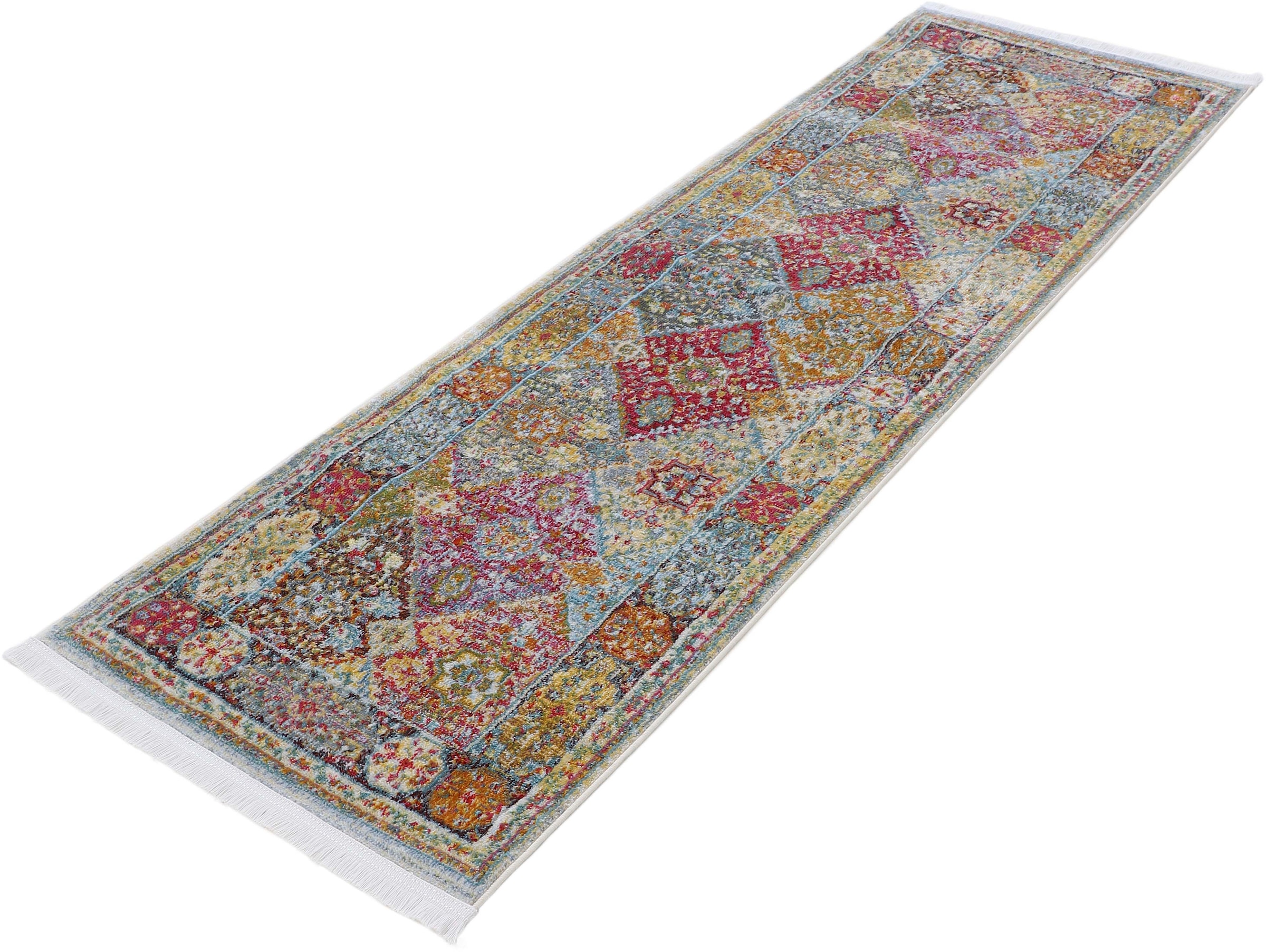 carpetfine Teppich »Harleen«, rund, 8 mm Höhe, Vintage Look, Wohnzimmer