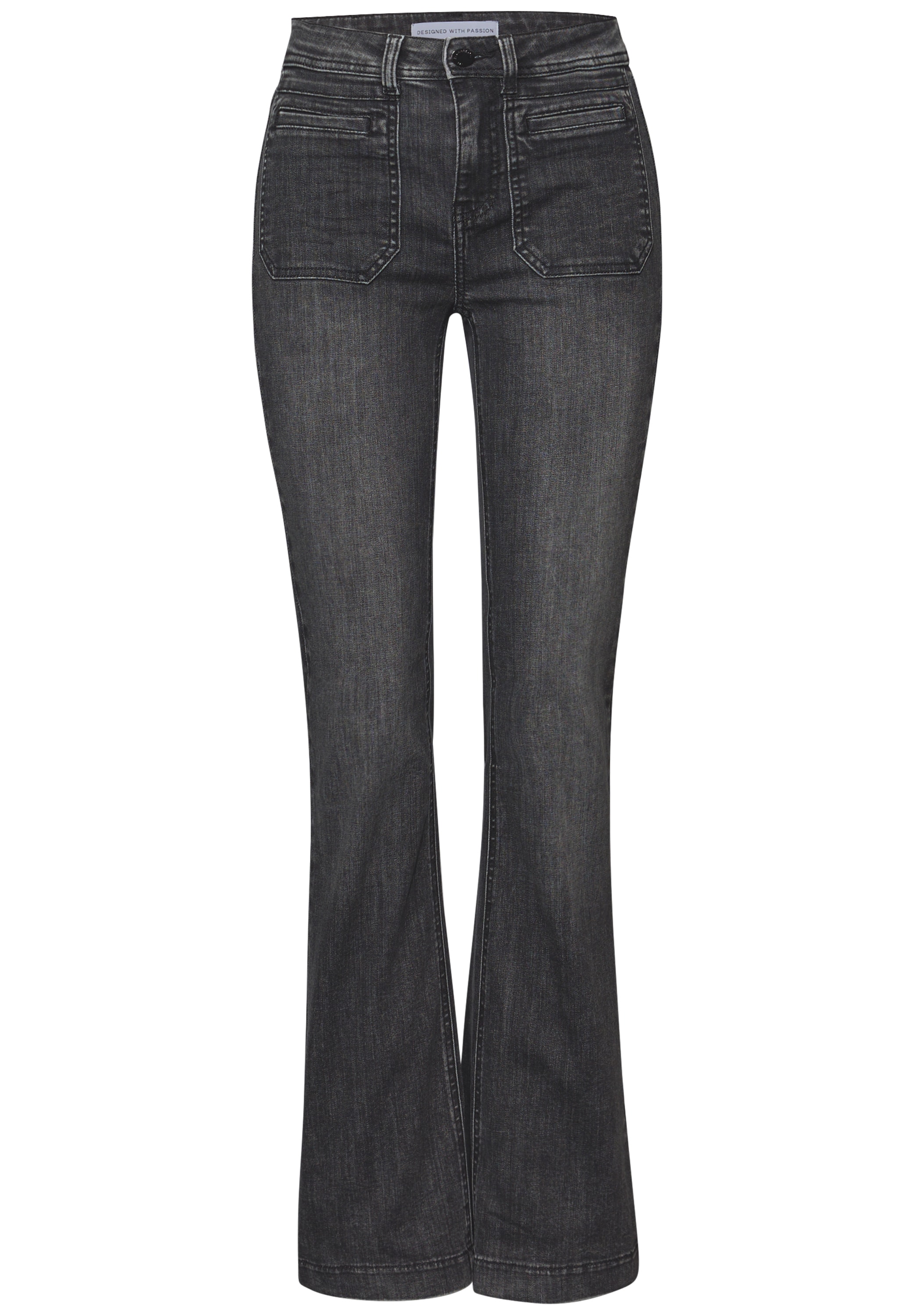 STREET ONE Bootcut-Jeans, mit grossen Front-Taschen