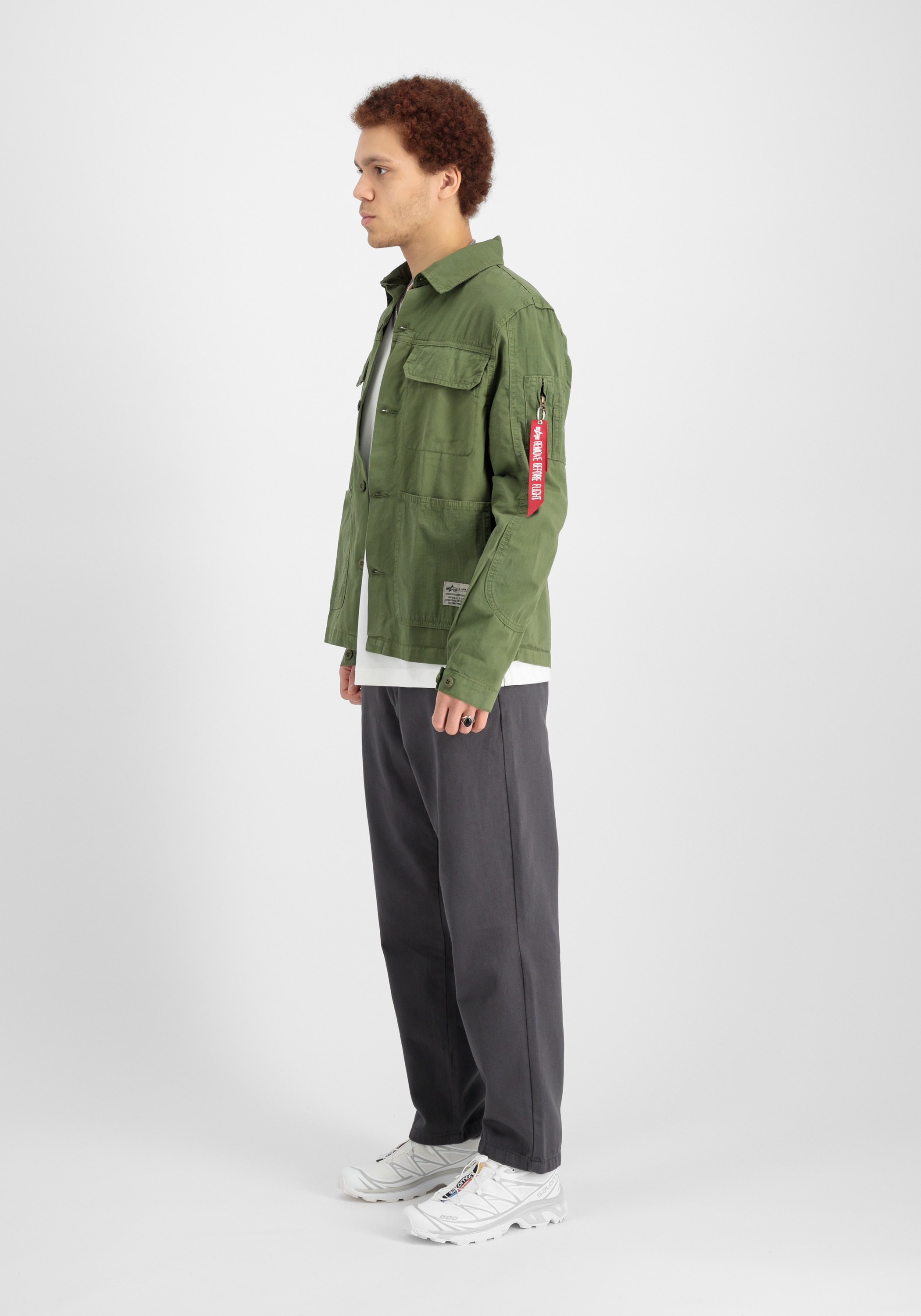 Alpha Industries Hemdjacke »Alpha Industries Men - Overshirts Color Block Overshirt«