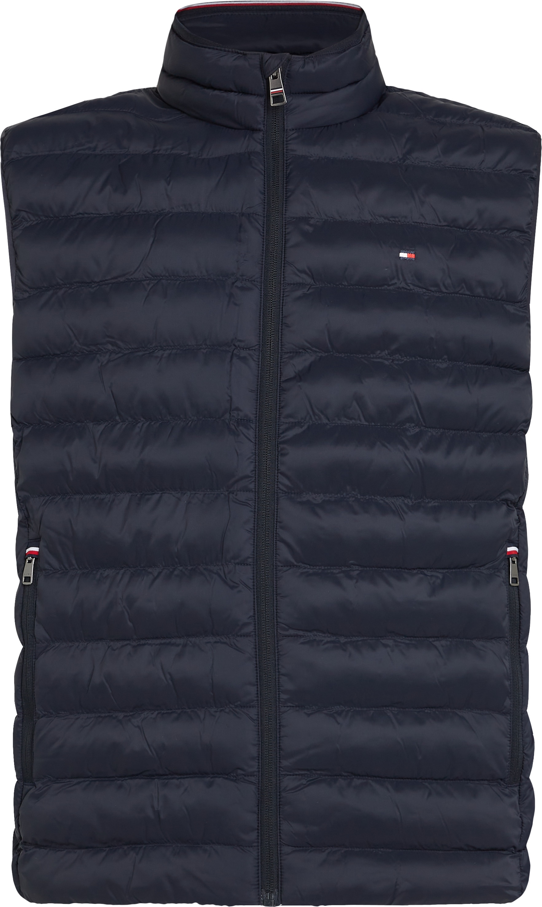 Tommy Hilfiger Big & Tall Steppweste »BT-PACKABLE RECYCLED VEST-B«, in Grossen Grössen, Logostickerei