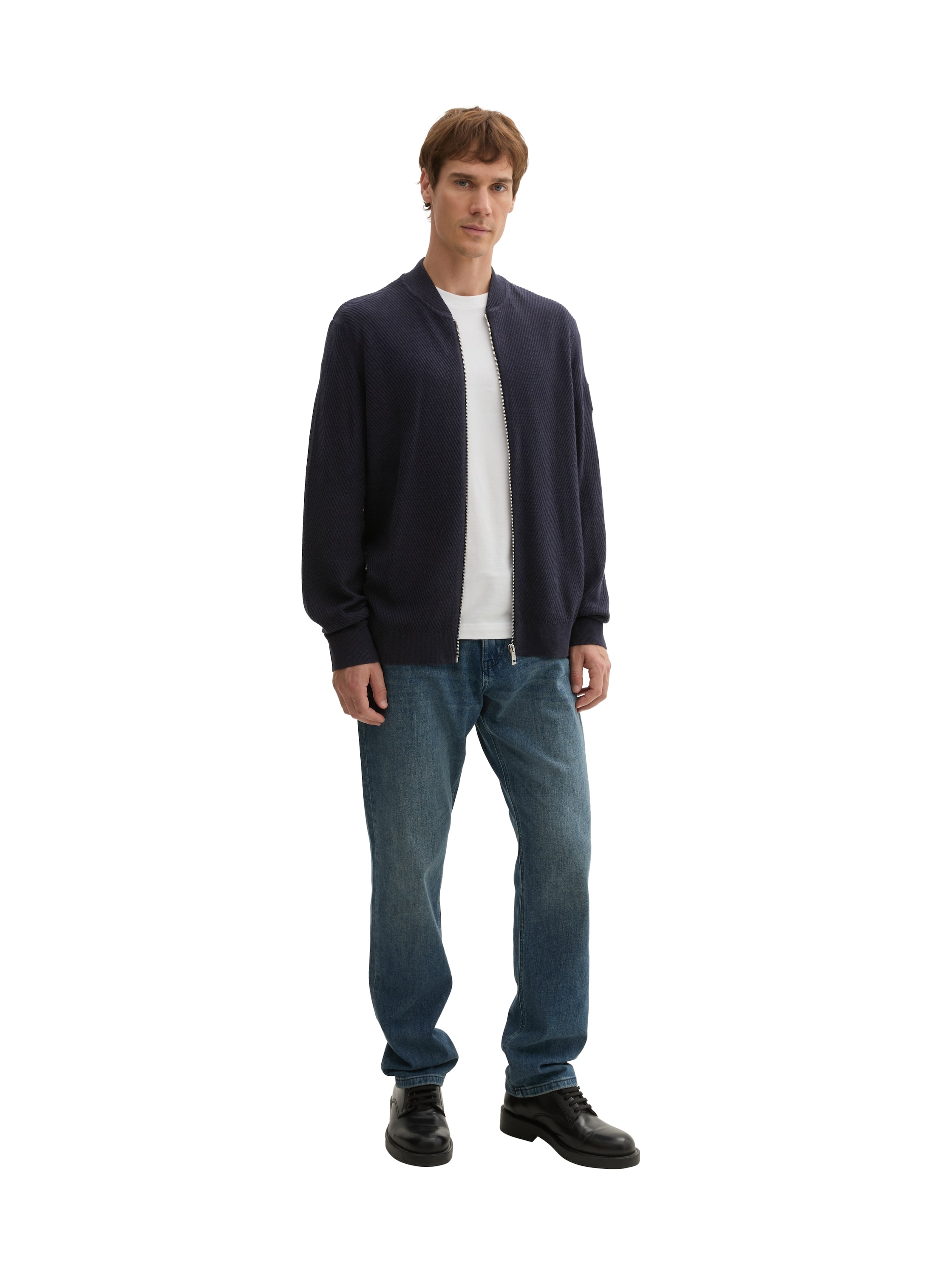 TOM TAILOR Strickjacke, mit Reissverschluss