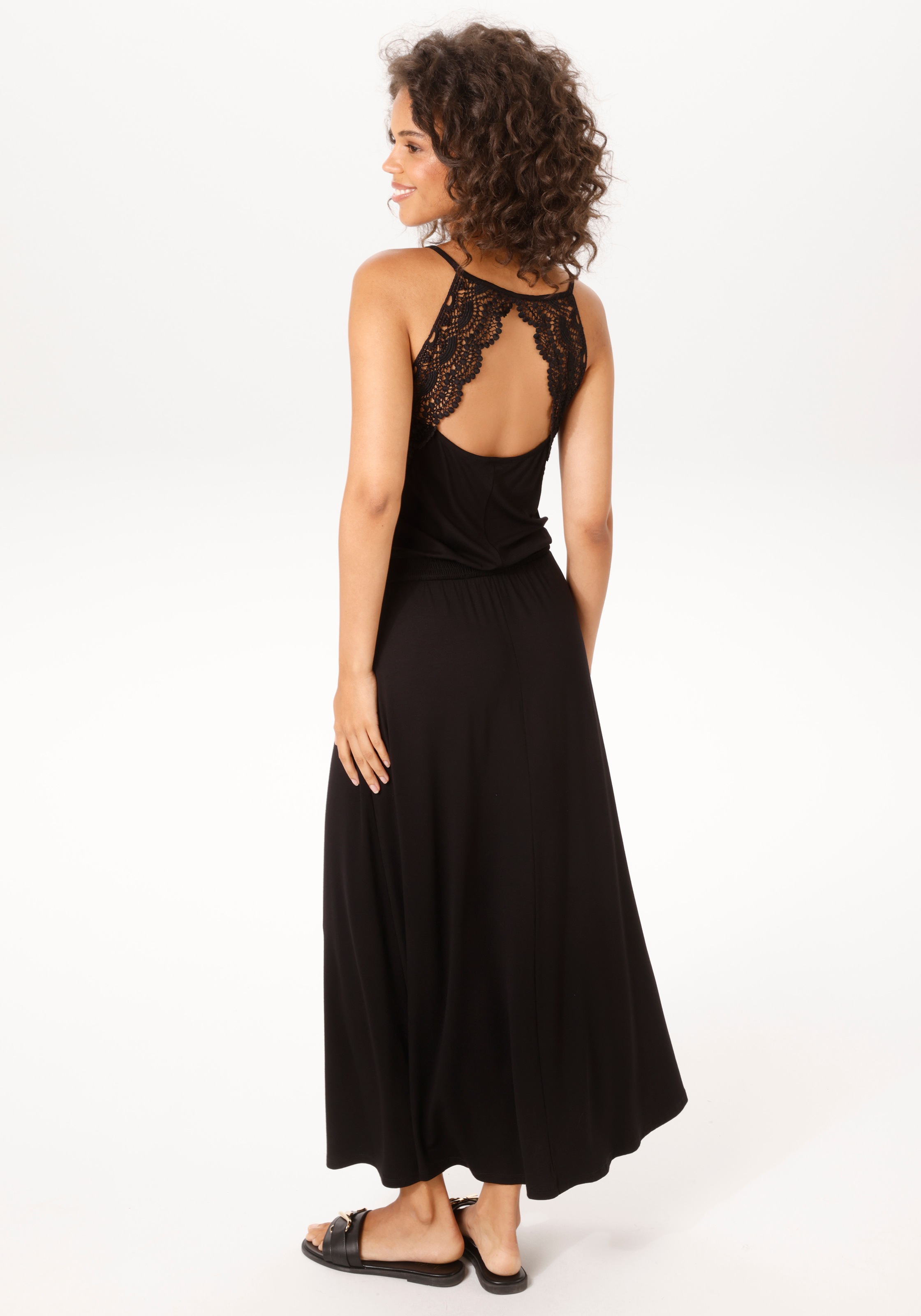 Aniston CASUAL Sommerkleid aufwändig mit Häkelspitze verziert - NEUE KOLLEKTION