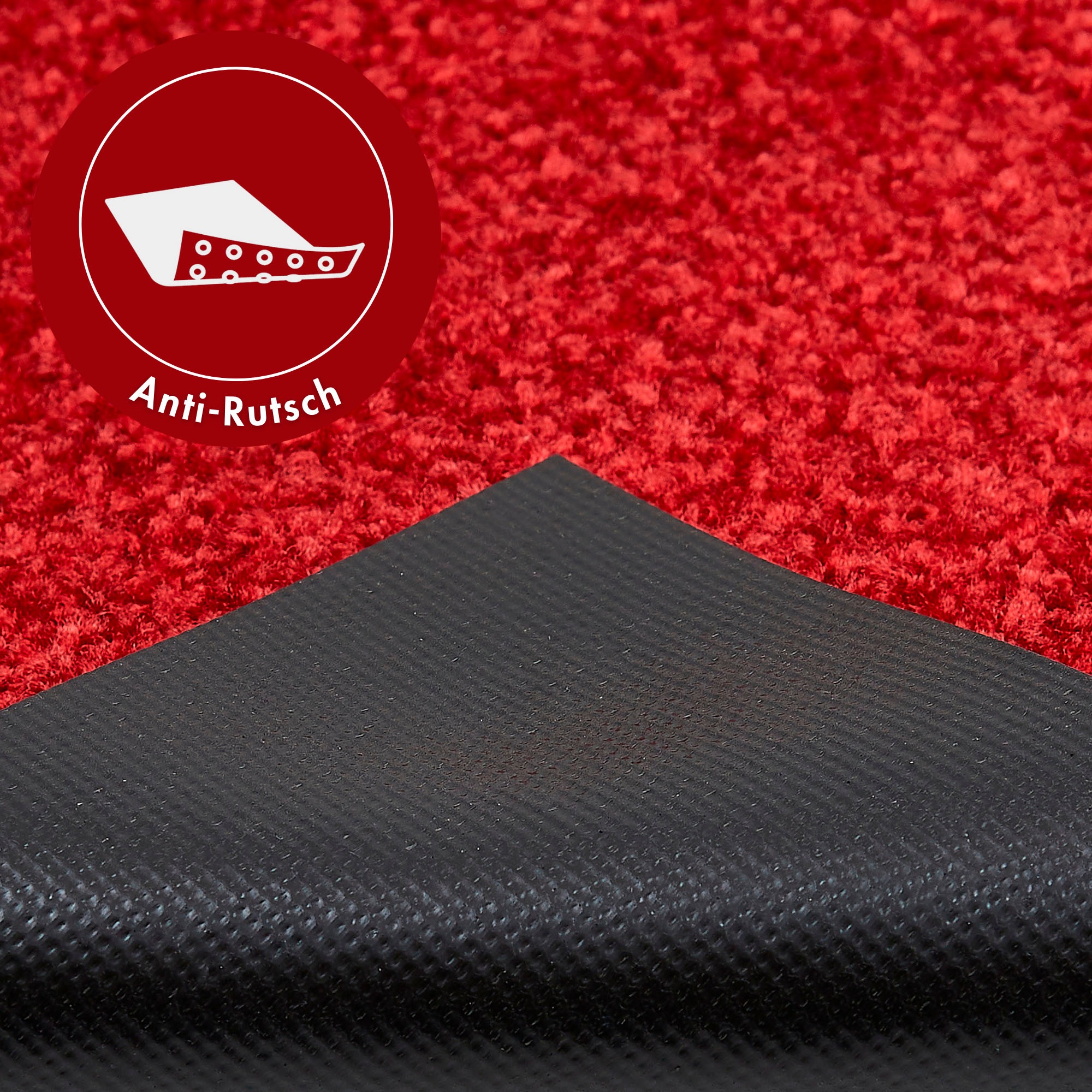 my home Fussmatte »Fresh Step, Made in Belgium«, rechteckig, 9 mm Höhe, für den Eingangsbereich, Uni-Farben, rutschhemmend, robust, waschbar
