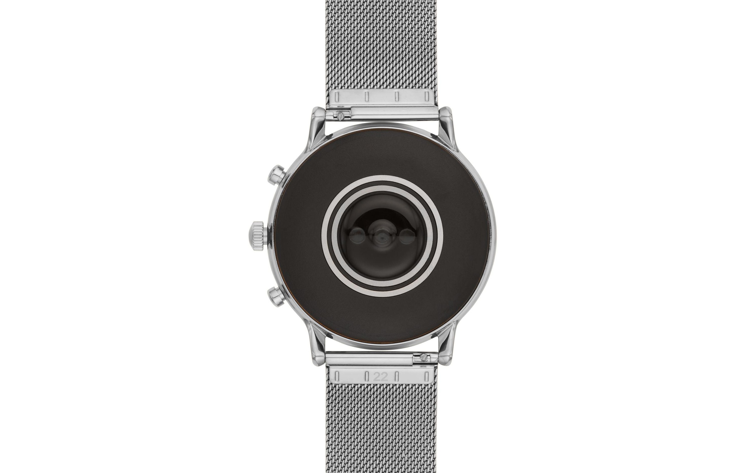 Fossil Smartwatch »Julianna HR FTW6061 Silberfarbenfarben/Rose/Schwarz«, (44 cm / 17,32 Zoll), Wear OS by Google, 8 GB,)