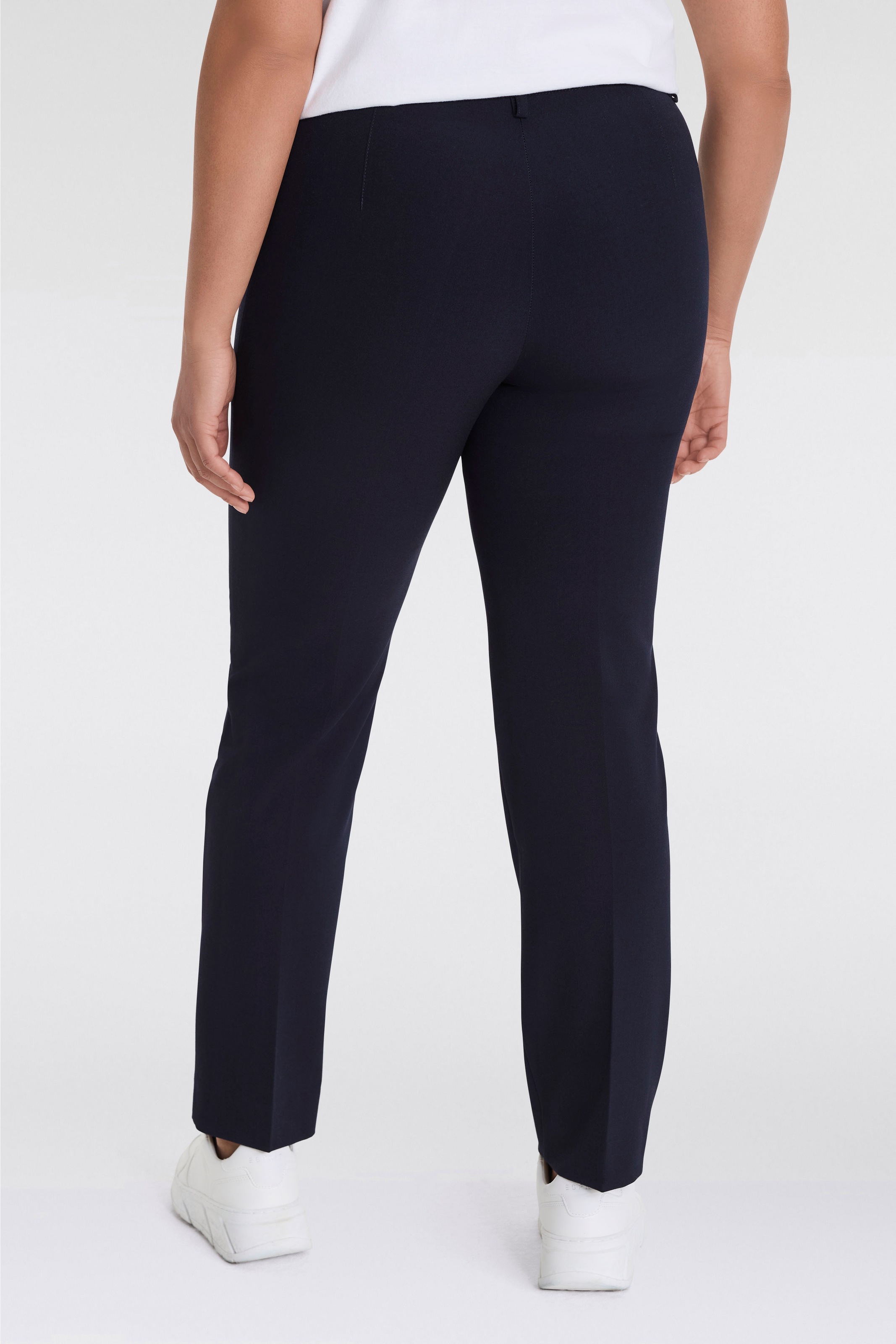 KjBRAND Stoffhose »Hose Bea in Bi-Stretch Kammgarnoptik mit Bügelfalte«, ideal für kräftige Oberschenkel