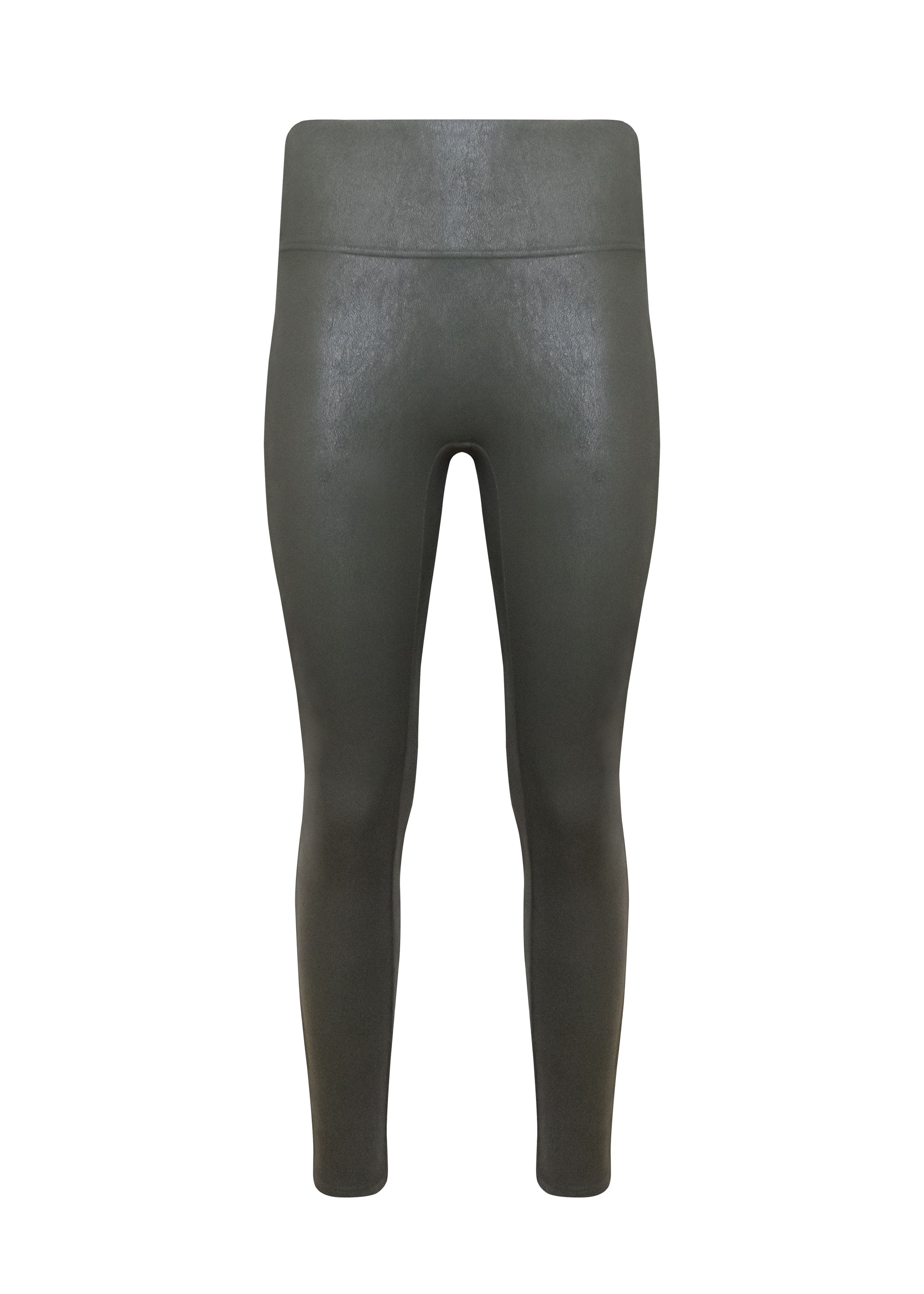 MAGIC Bodyfashion Leggings »Leather Look Legging«, hoch tailliertes Design, keine vordere Mittelnaht