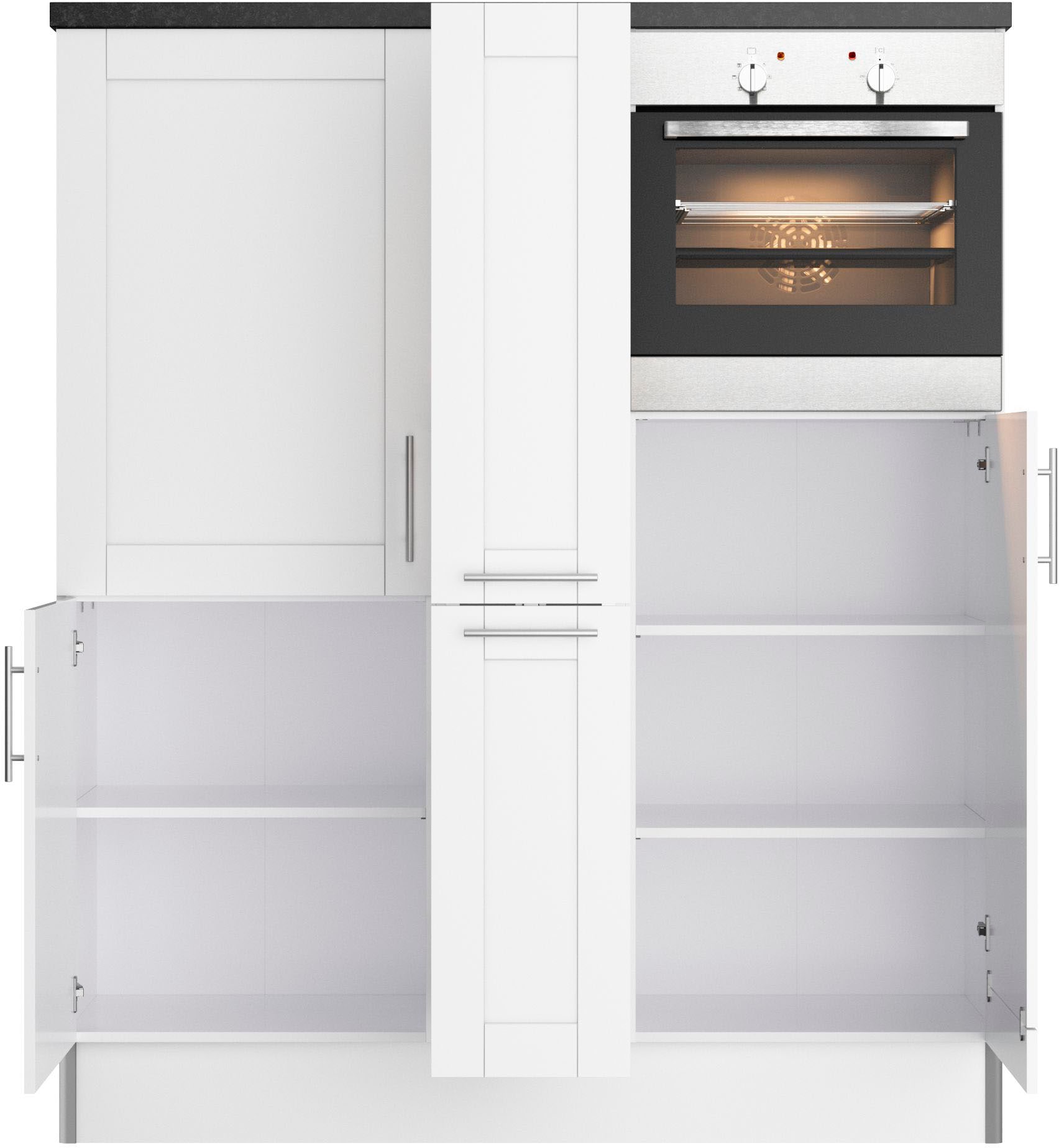 OPTIFIT Pantryküche »Ahus«, Breite 150 cm,wahlweise mit E-Geräten,Soft-Close-Funktion