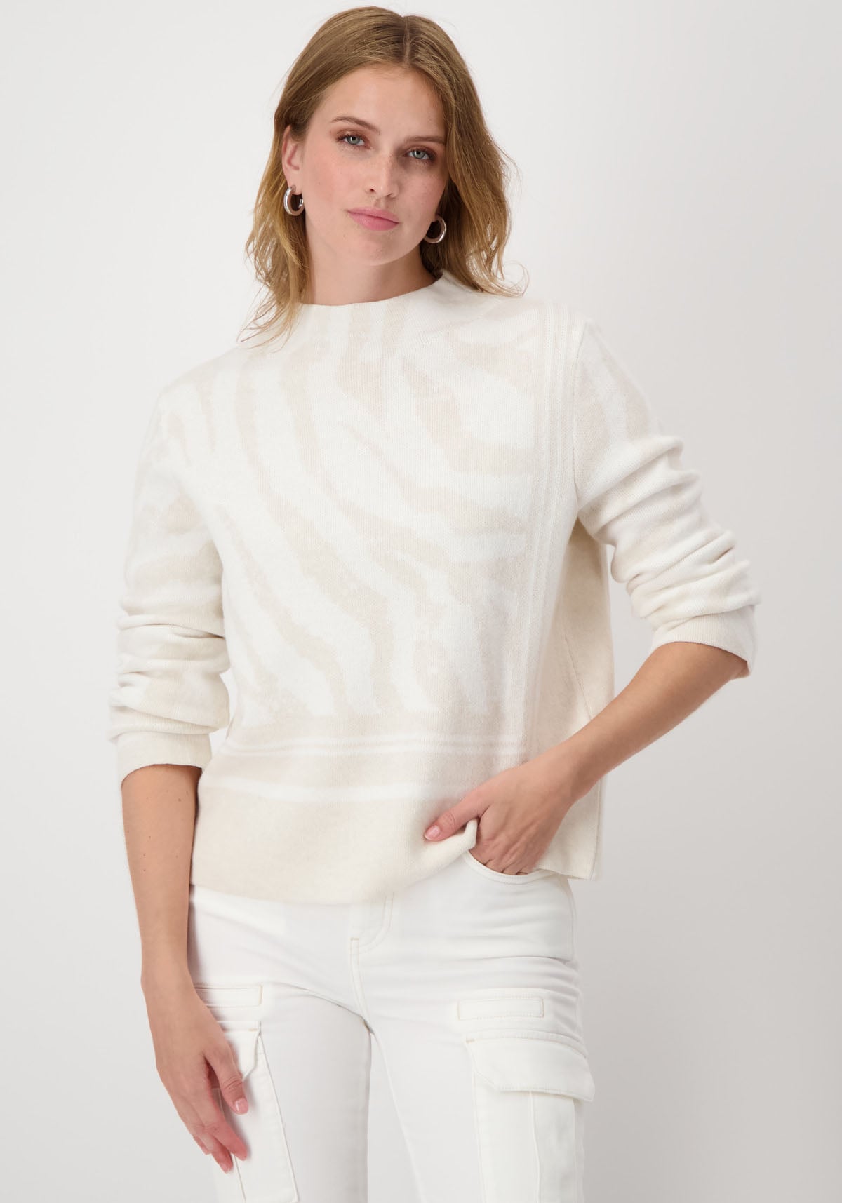 Strickpullover, mit Jacquardmuster