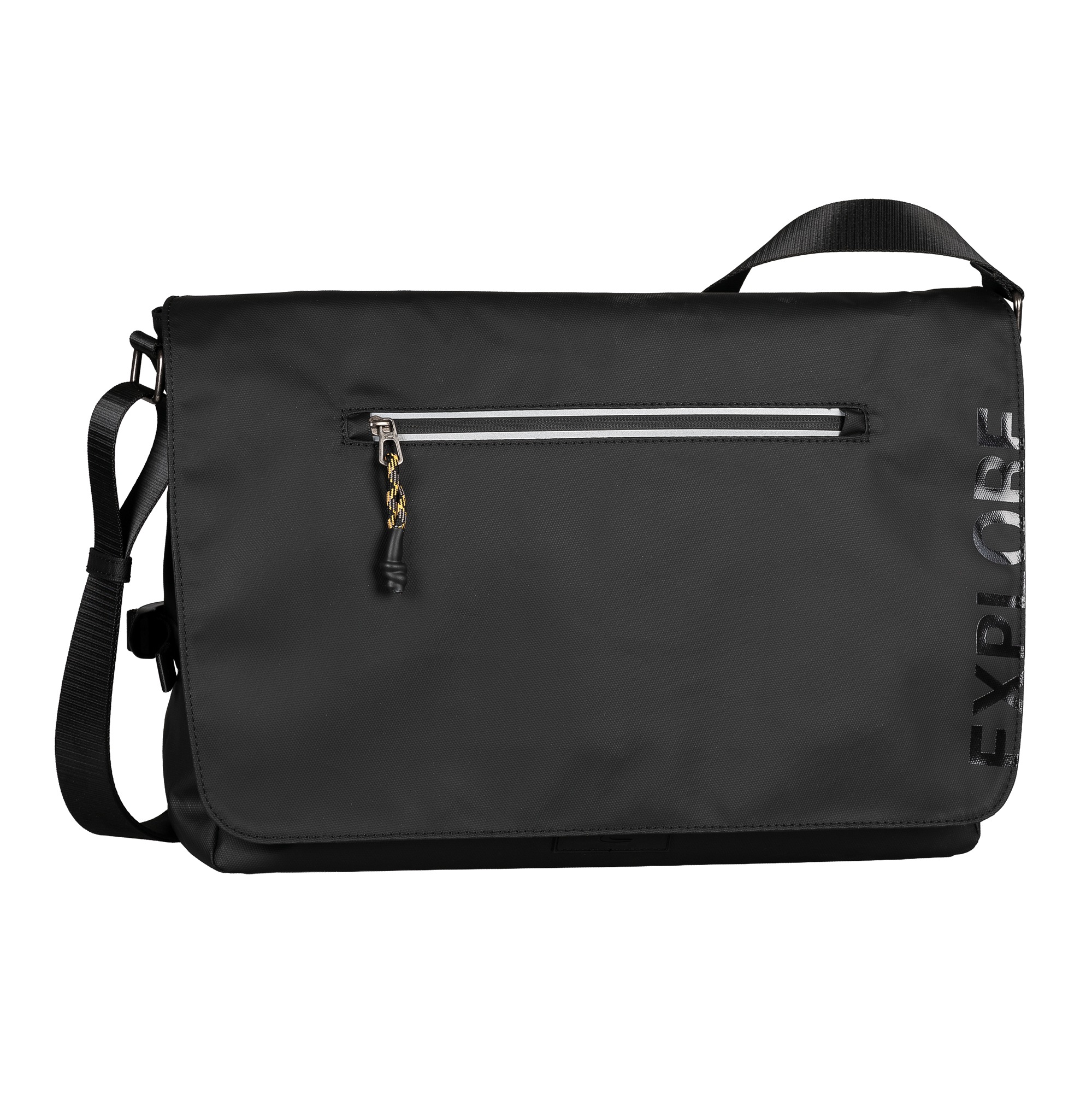 camel active Messenger Bag "Explore" Herren Umhängetasche mit reflektierende Reissverschlüsse