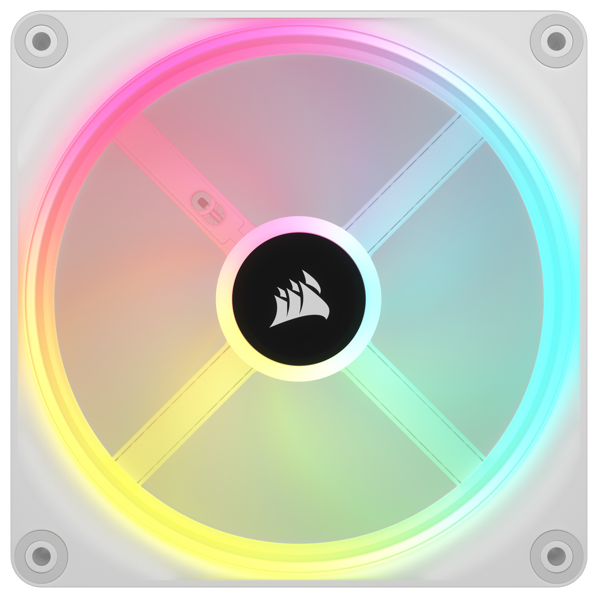 Corsair Gehäuselüfter »iCUE LINK QX120 RGB Erweiterungskit – Weiss 120-mm-PWM-Lüfter«, RGB-Lüfter