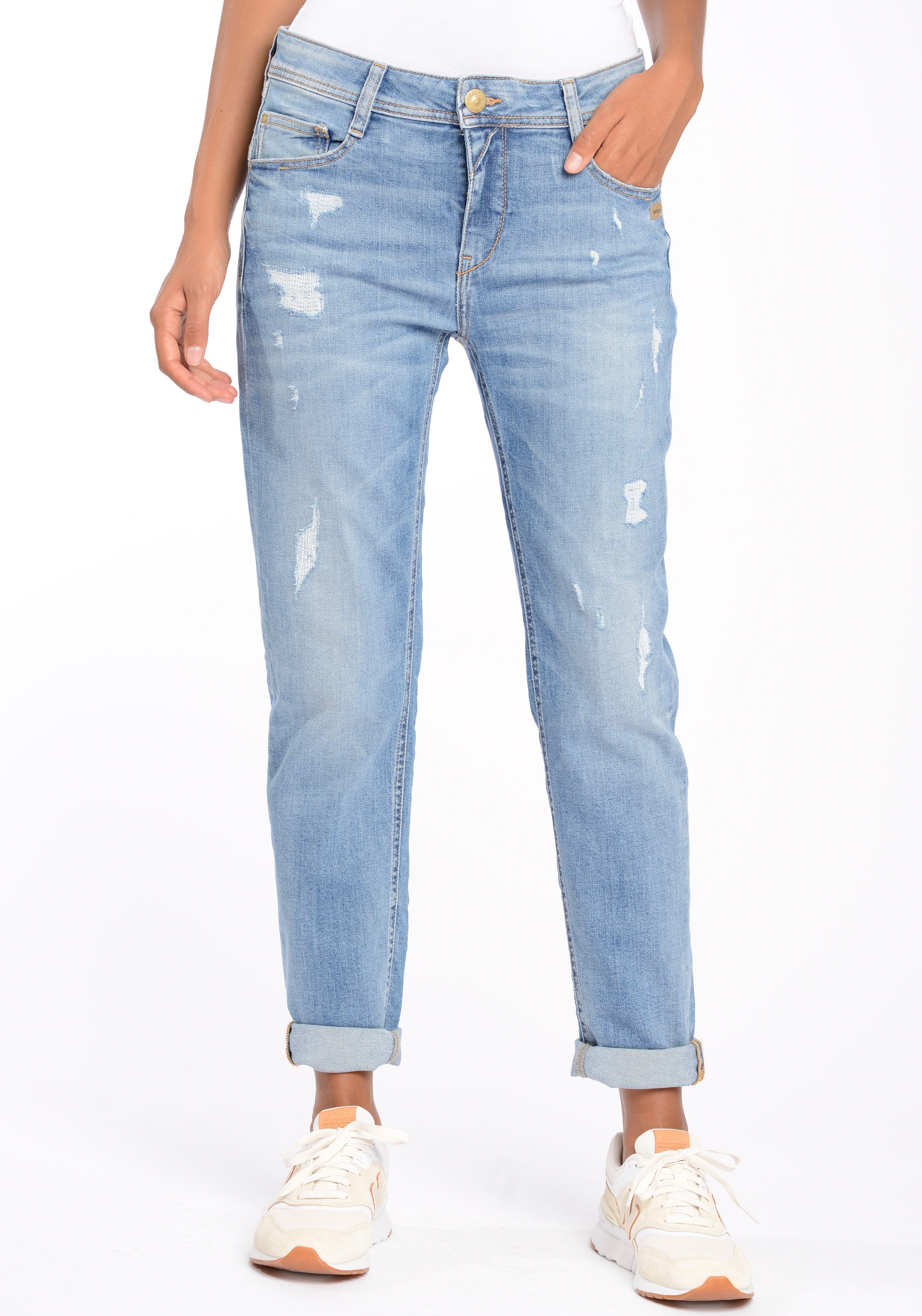 Damen jeans mit destroyed effekten Clearance