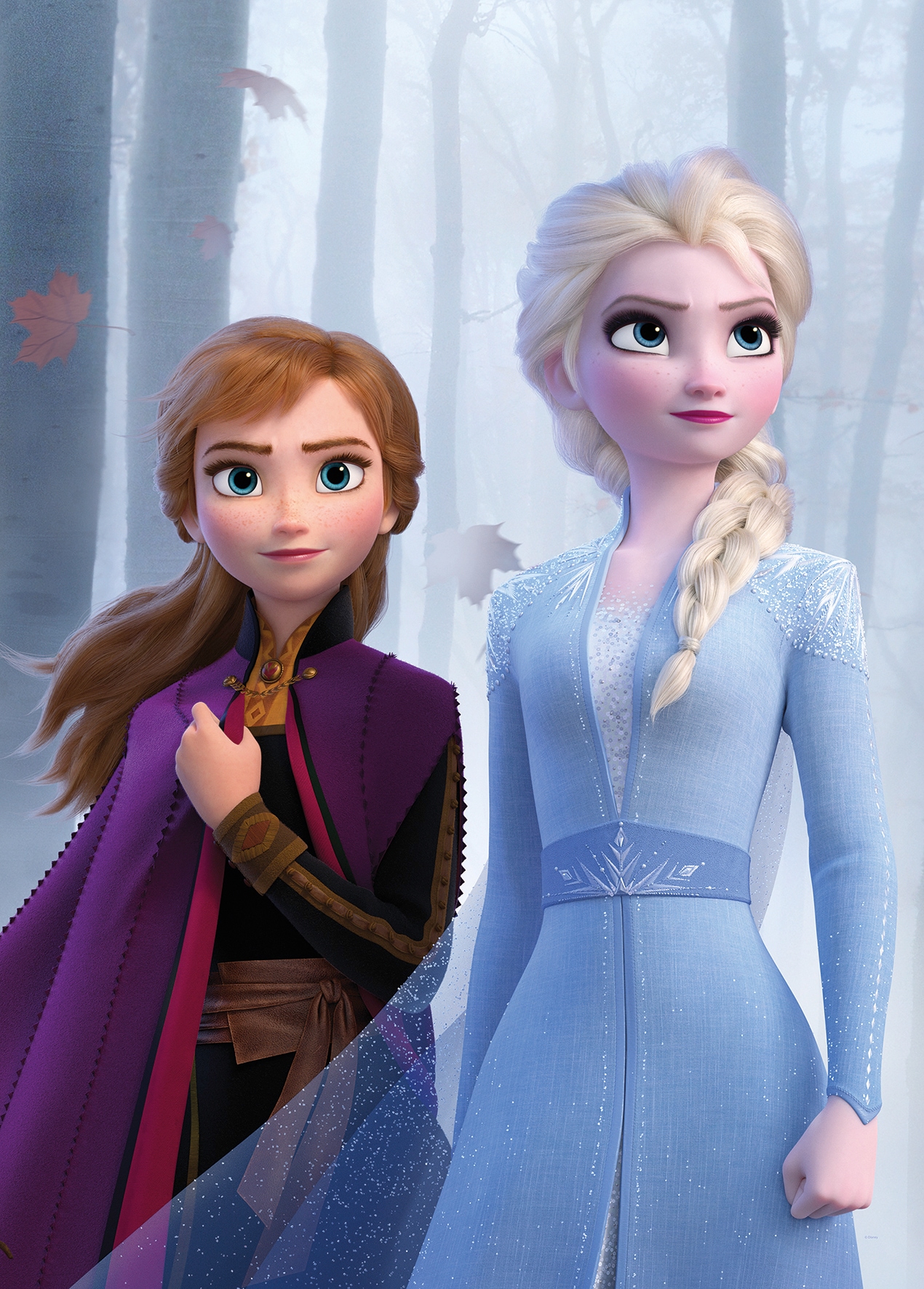 Komar Poster »Frozen Sisters in the Wood«, Disney, (1 St.), Kinderzimmer, Schlafzimmer, Wohnzimmer