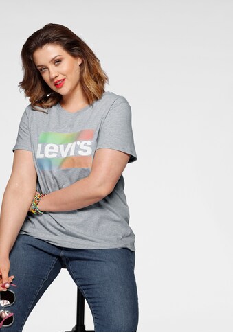 Levi's® Plus Rundhalsshirt »The Perfect Tee Pride Edition«, mit Schriftzug und bunten... kaufen