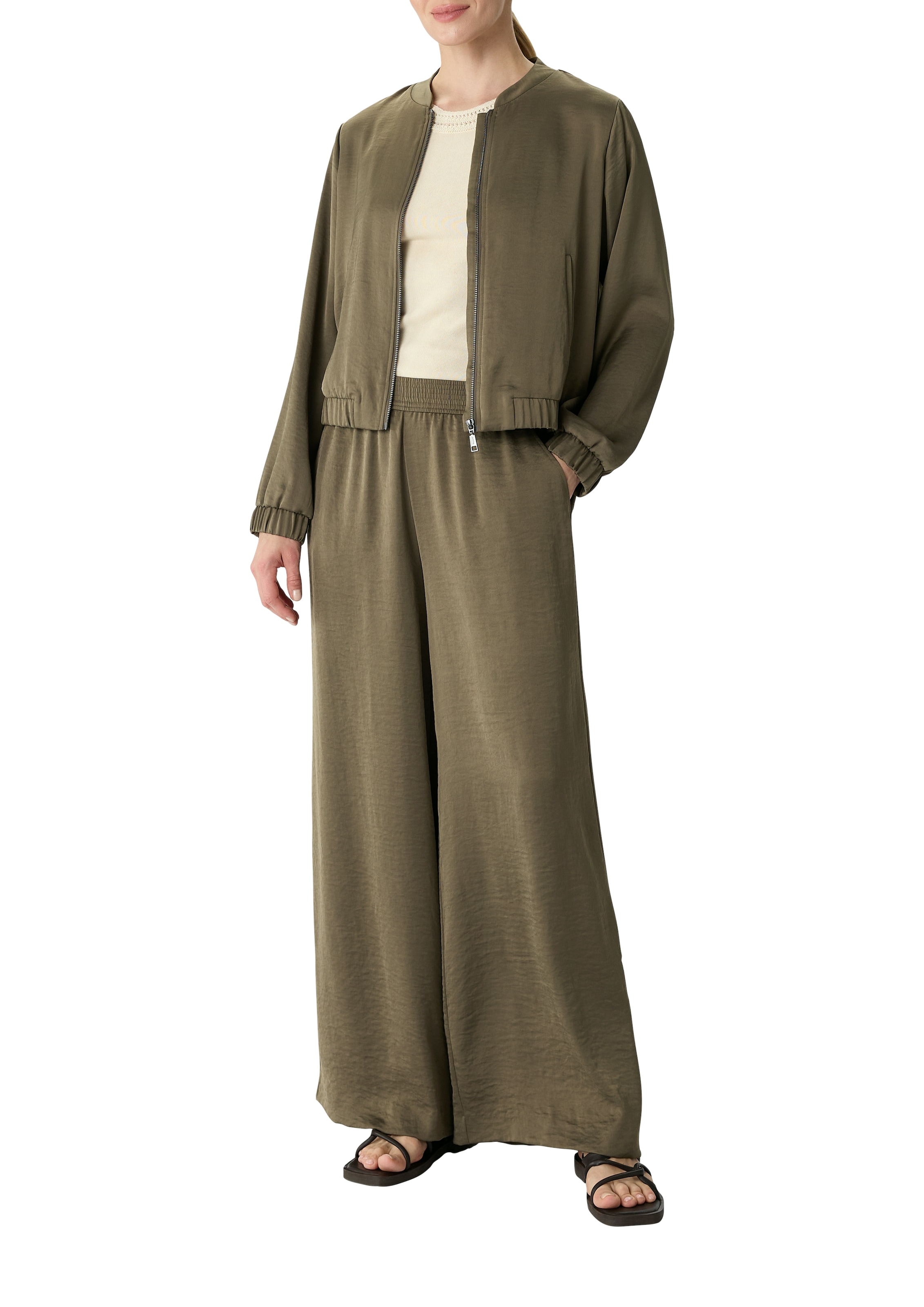 Comma Stoffhose, Sommerhose mit elastischem Bund