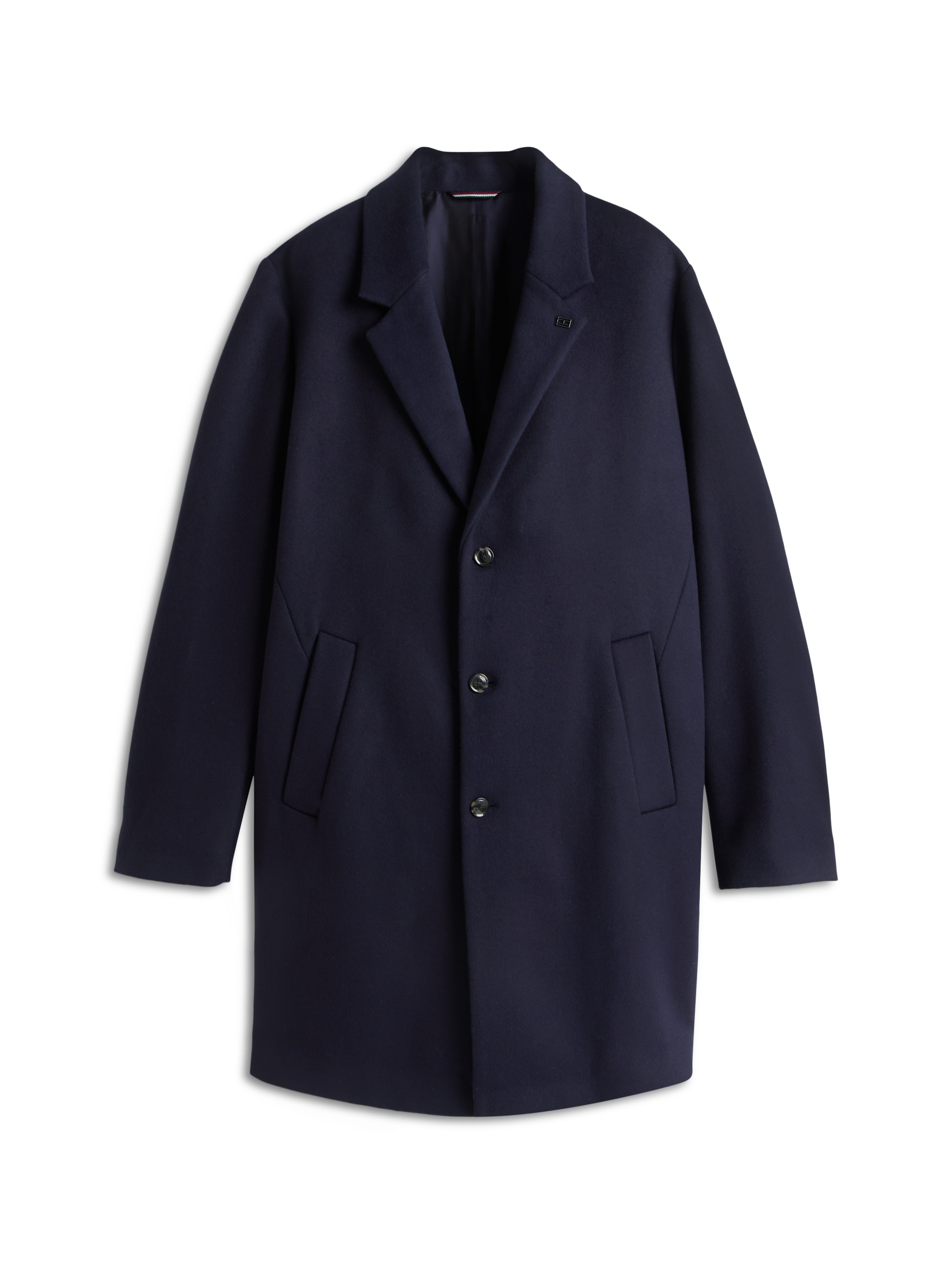 Tommy Hilfiger Big & Tall Wollmantel »BT-DC WOOL MIX«, Grosse Grössen, Reverskragen