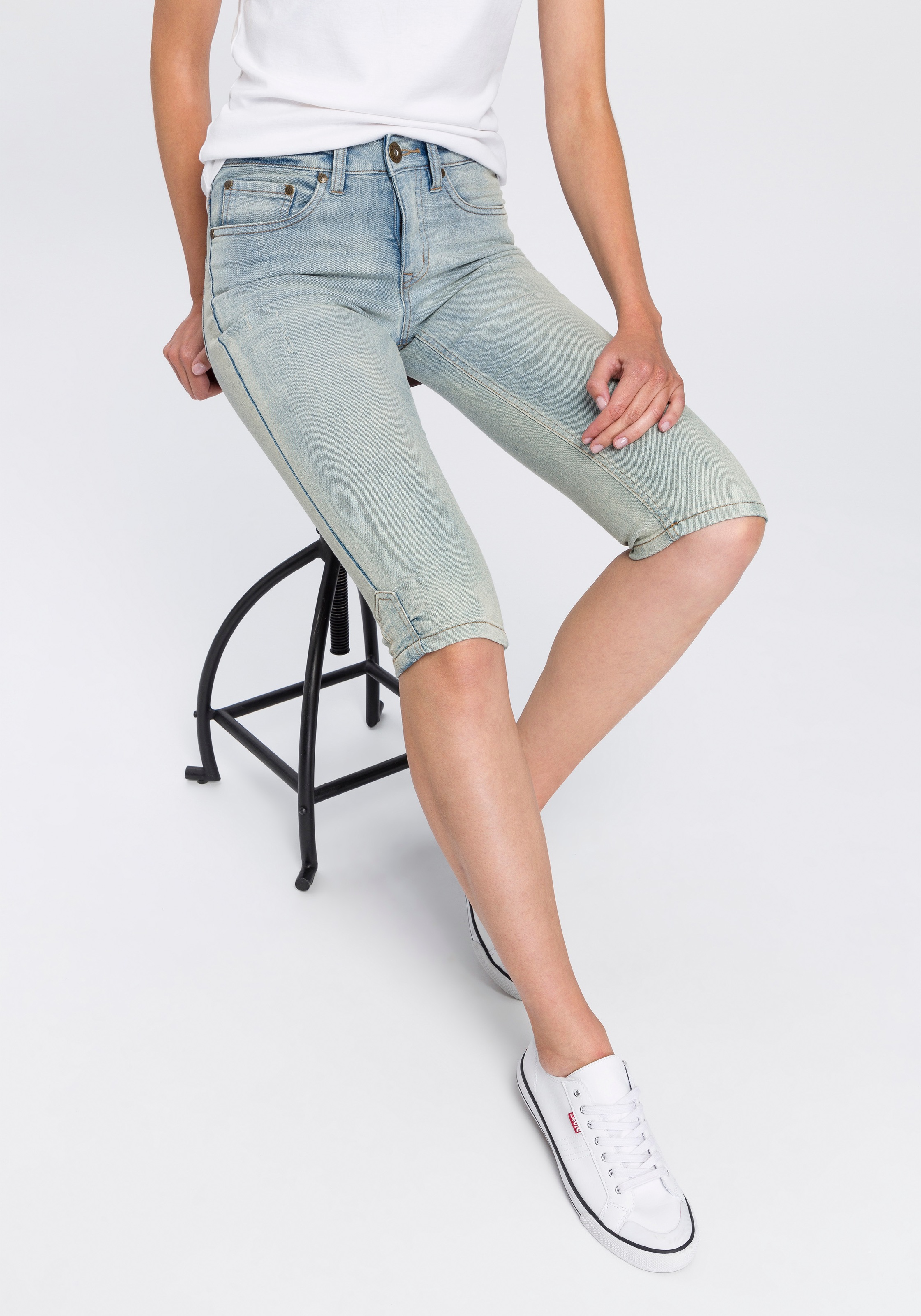 ♕ Arizona Caprijeans, Mid Waist online 