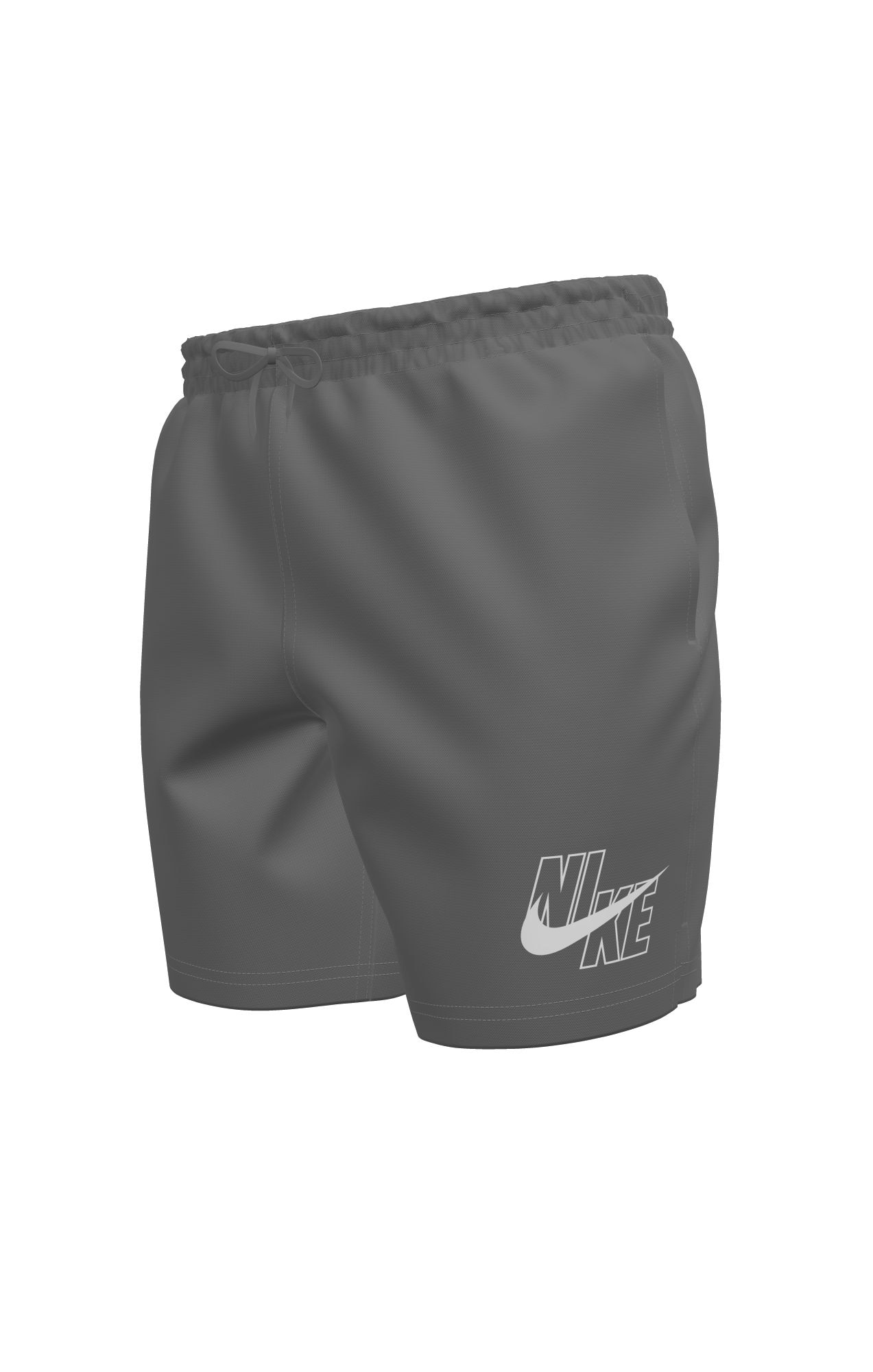 Nike Cool Grau Badeshorts "5" Volley Short" Mit Integrierter Mesh-Innenhose, Mit Seitlichen Taschen