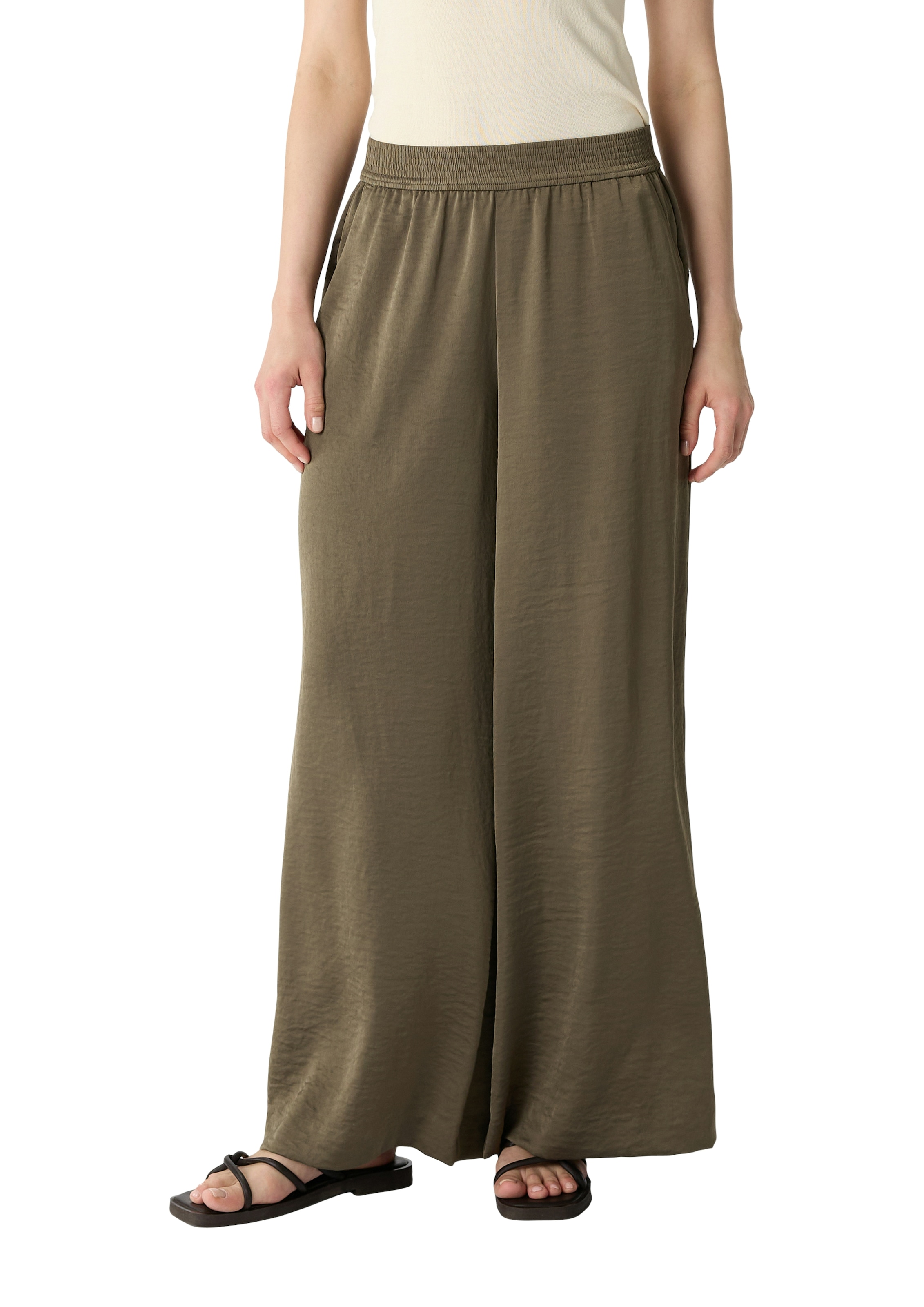 Comma Stoffhose Sommerhose mit elastischem Bund