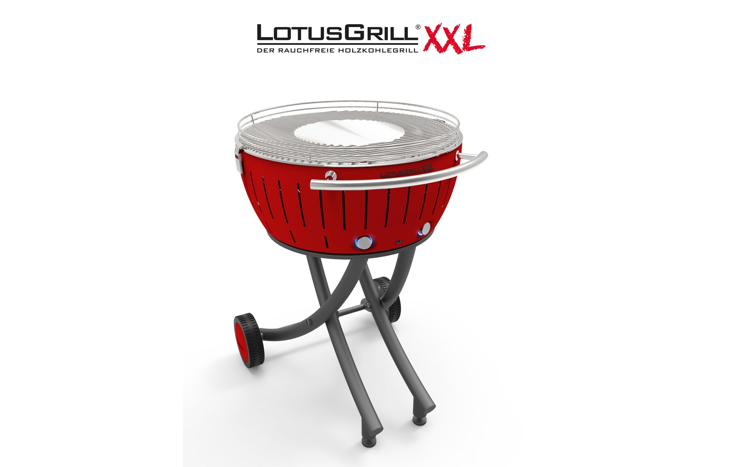 LotusGrill Holzkohlegrill »XXL Rot«