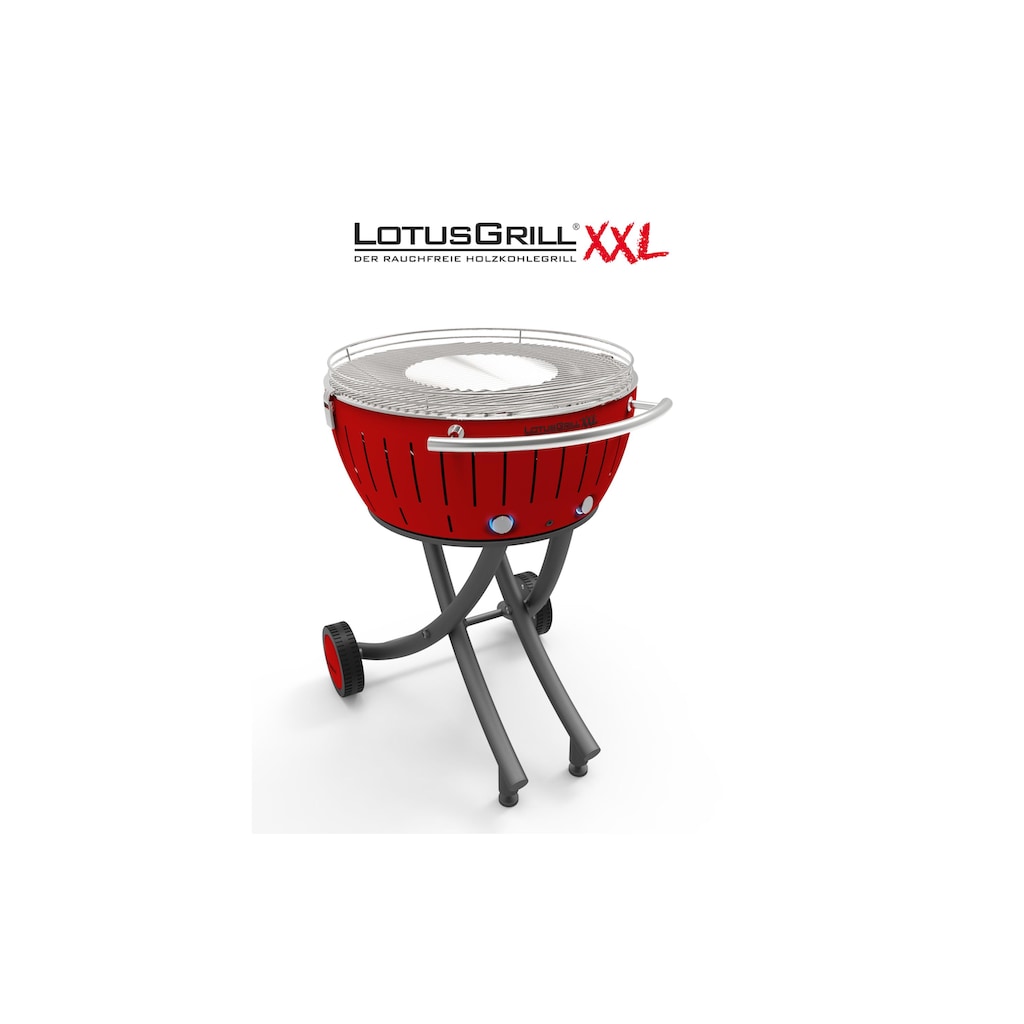 LotusGrill Holzkohlegrill »XXL Rot«