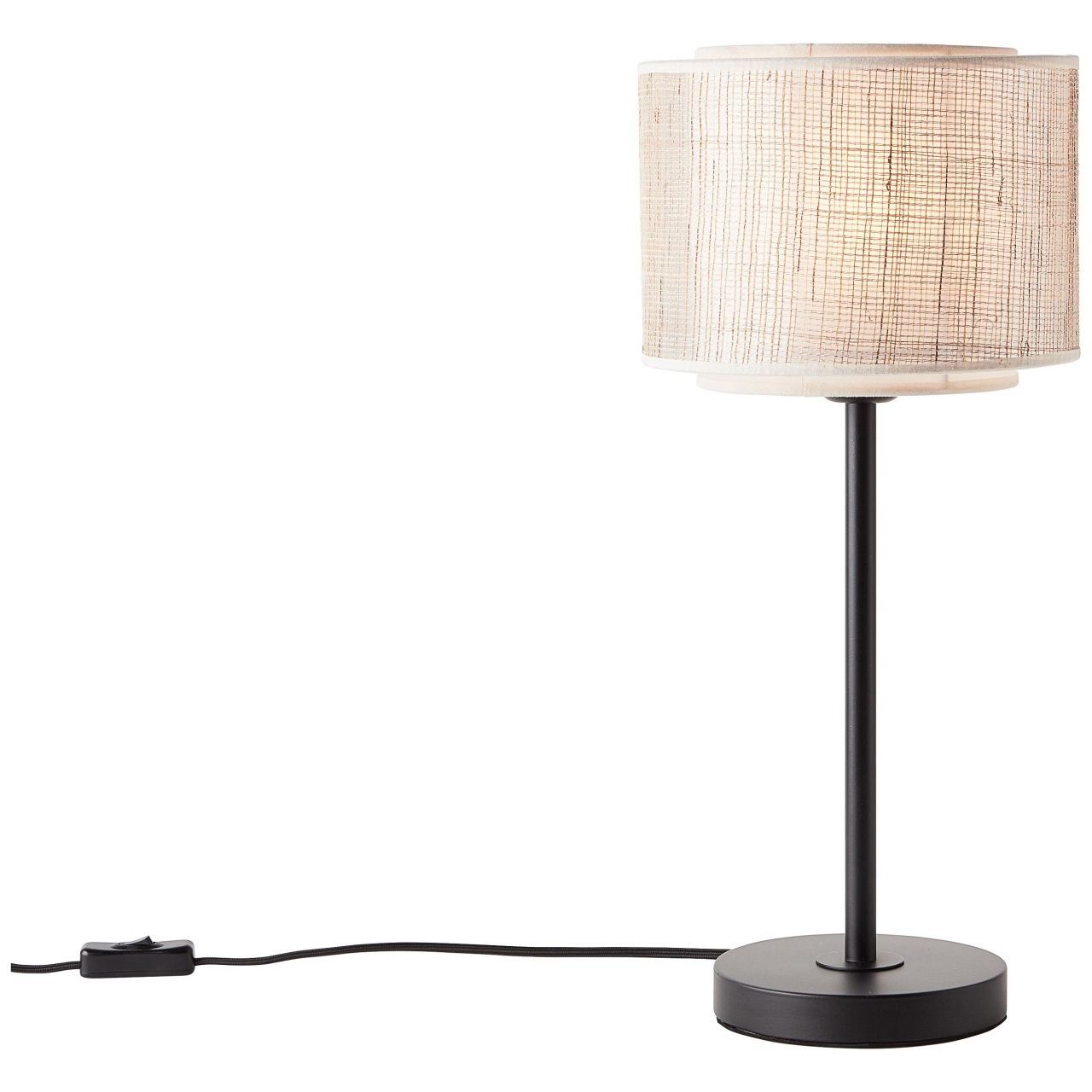 Brilliant Tischleuchte »Odar«, 1 flammig, Leuchtmittel E27 ohne Leuchtmittel, schwarz/beige