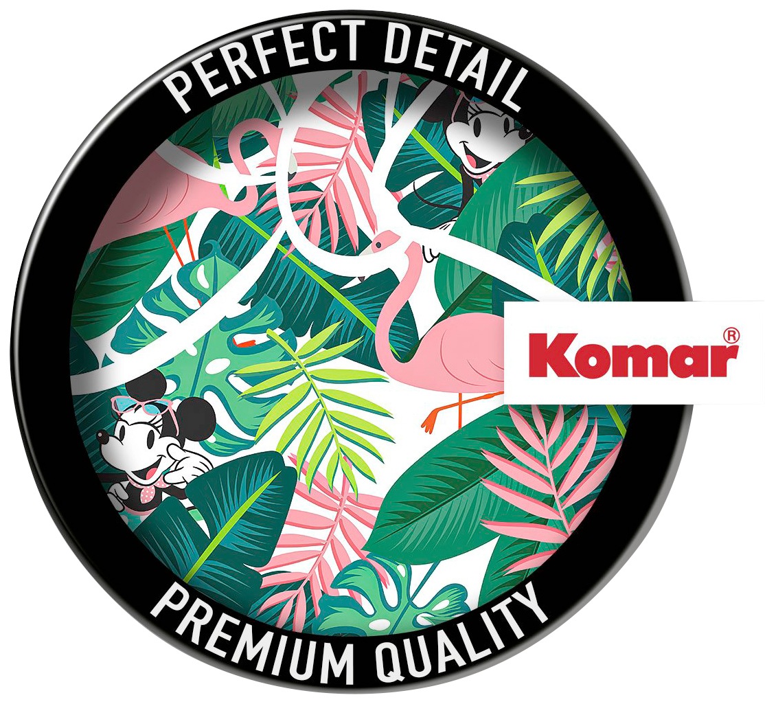 Komar Vliestapete »Vlies selbstklebend - Minnie Head Tropical - Grösse 125 x 125 cm«, bedruckt, Kinderzimmer
