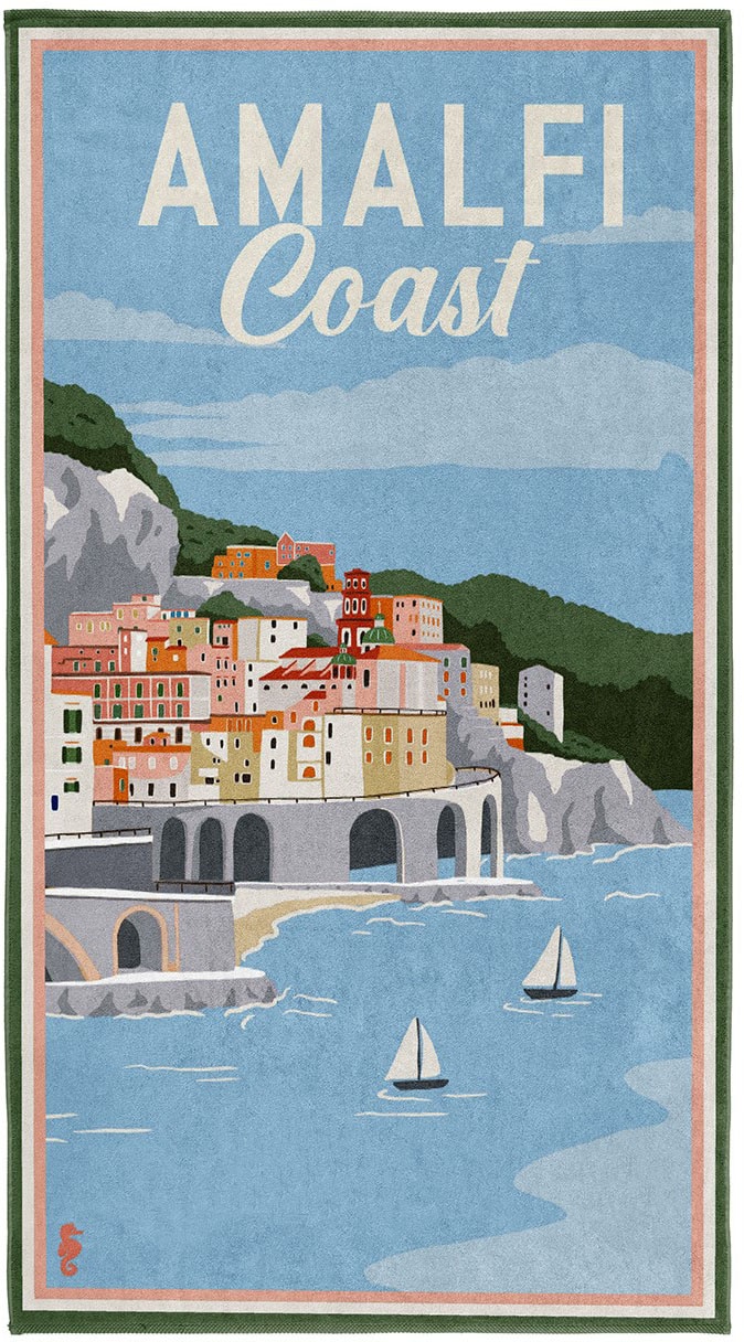 Seahorse Strandtuch St.), shoppen | Jelmoli-Versand »Amalfi«, (1 Amalfi Küste mit online