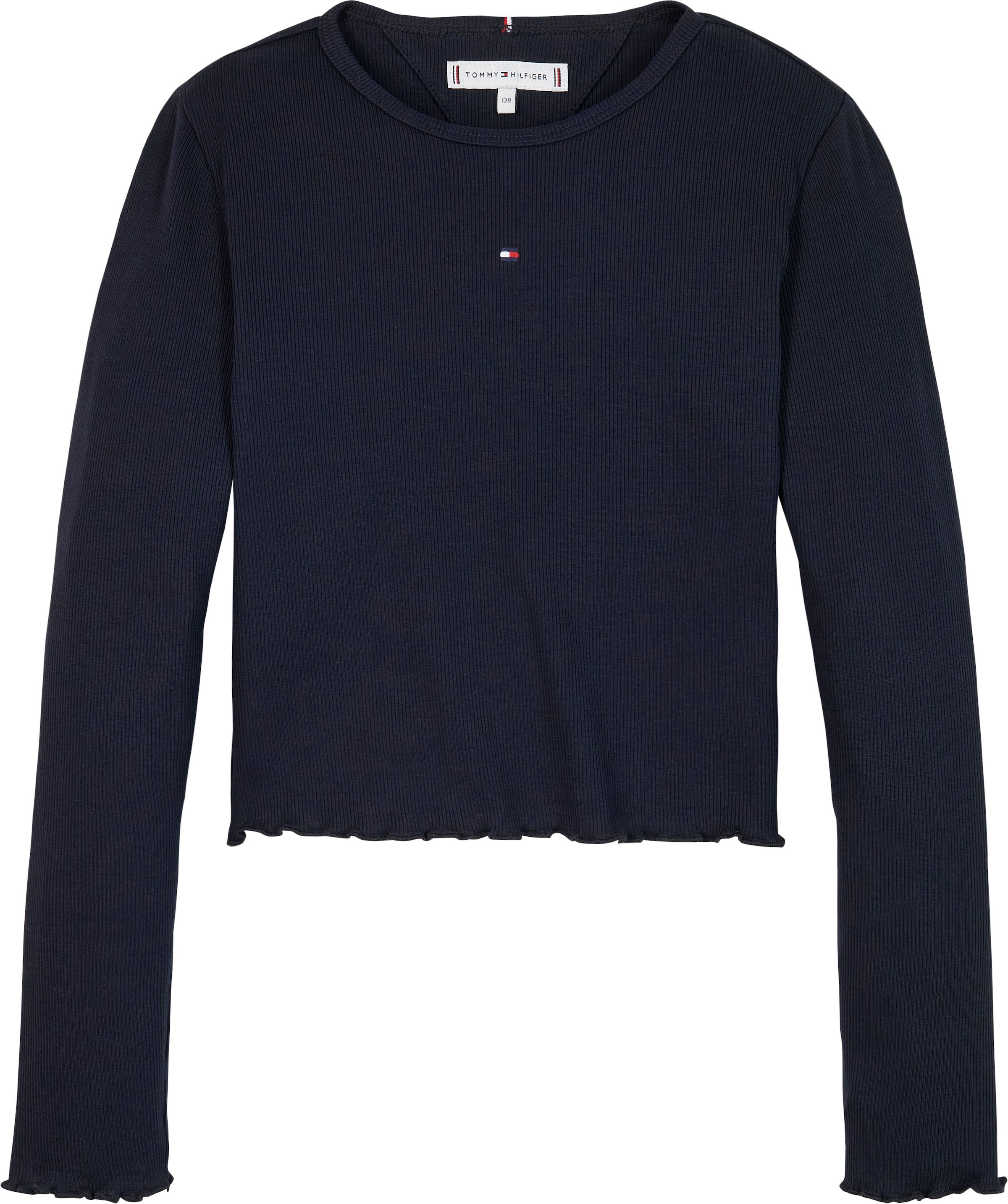 Tommy Hilfiger Langarmshirt »ESSENTIAL RIB TOP L/S«, in leichter Rippenstruktur