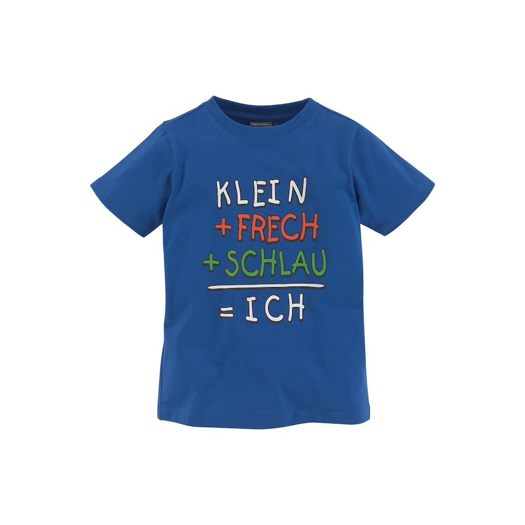 KIDSWORLD T-Shirt »KLEIN+FRECH+SCHLAU...«