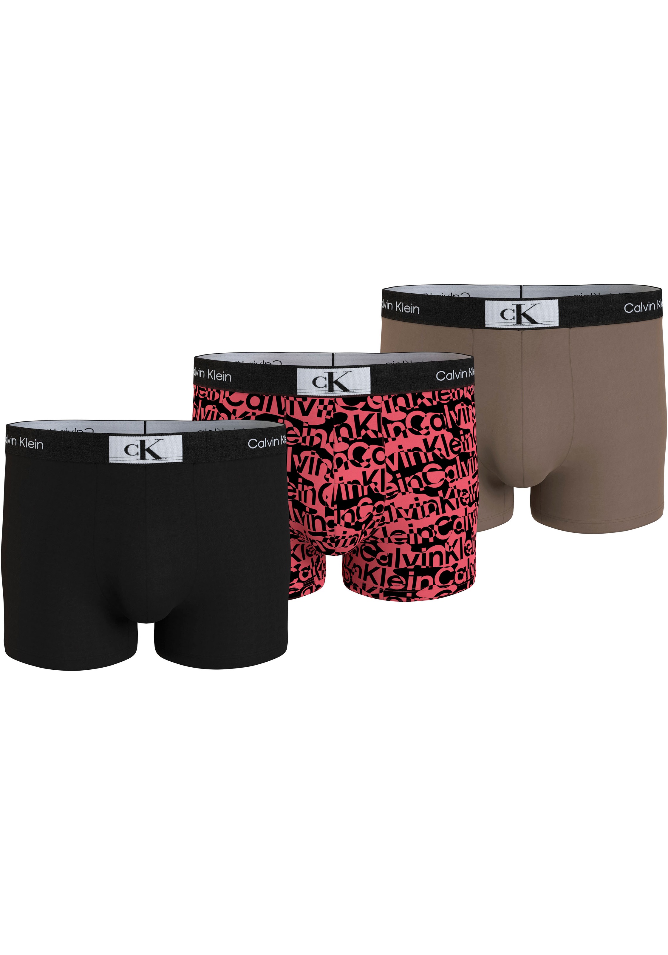 Calvin Klein Underwear Trunk »TRUNK 3PK« Packung, 3er-Pack, 3 Stk. mit Logo-Elastikbund