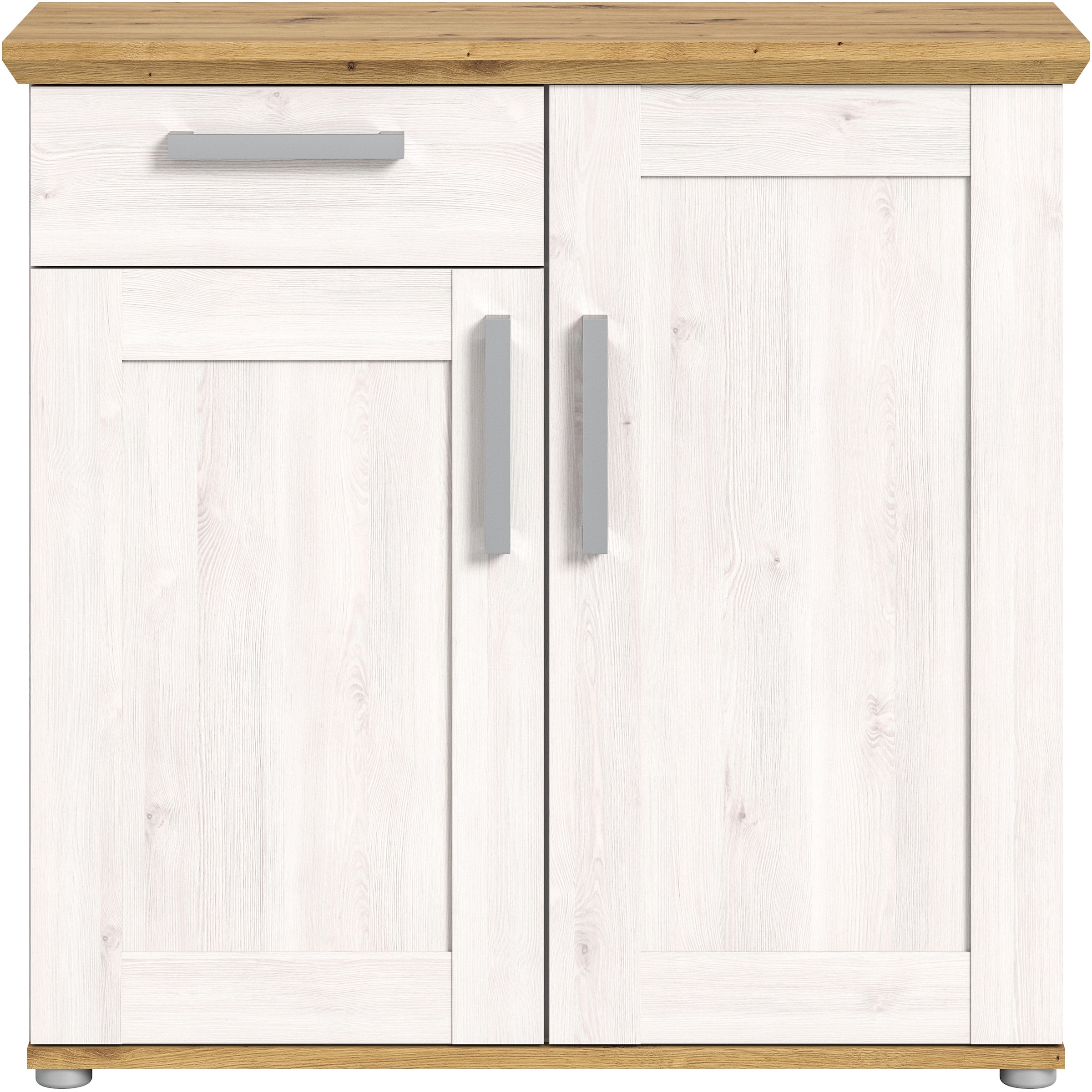 Home affaire Kommode »COSENZA, TOPSELLER!, Breite 95 cm, 2 Türen, 1 Schubkasten«, in Landhausoptik, Anrichte, Schrank, Sideboard