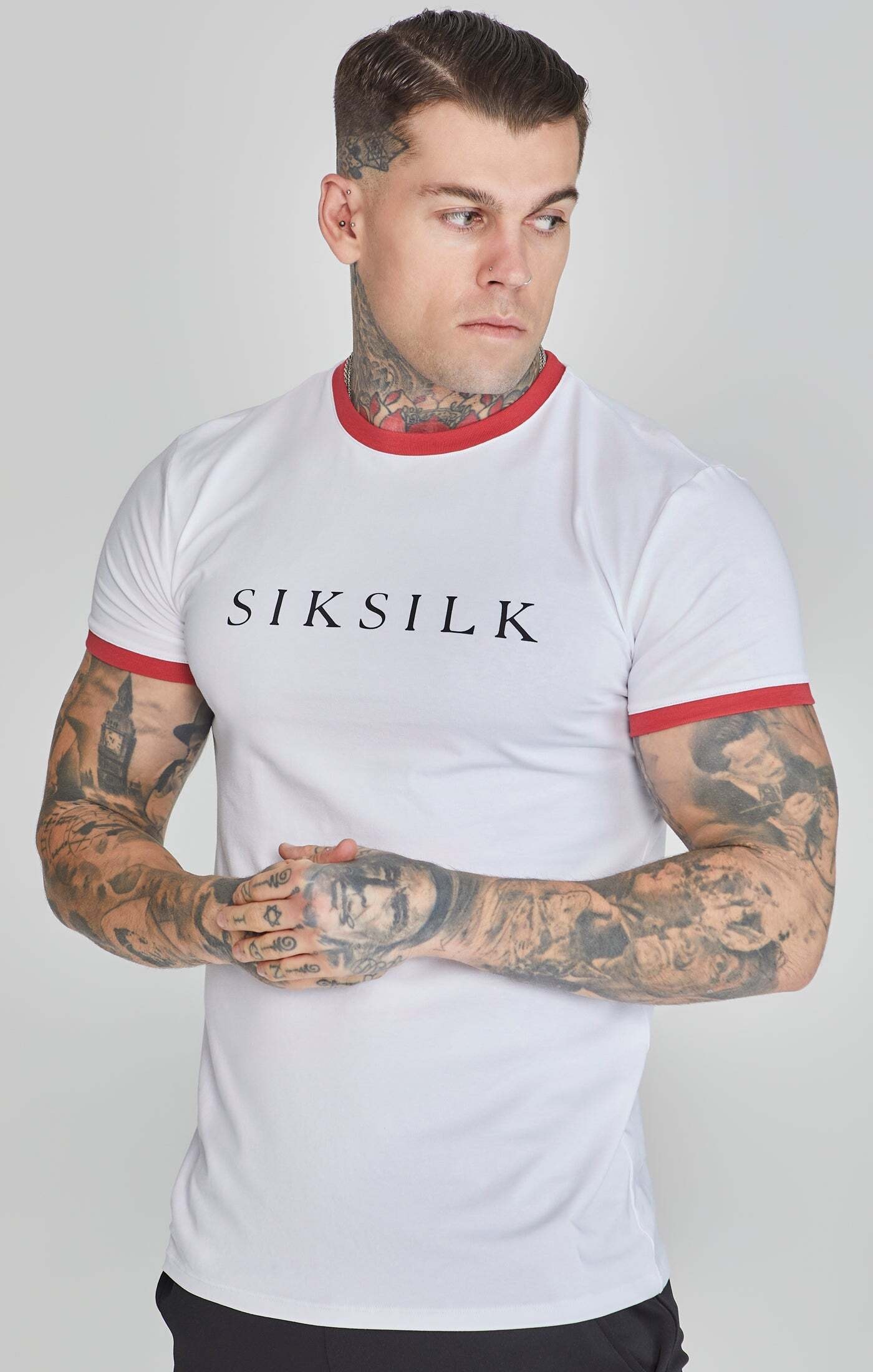 Siksilk T-Shirt »Siksilk T-Shirt Ringer T-Shirt«