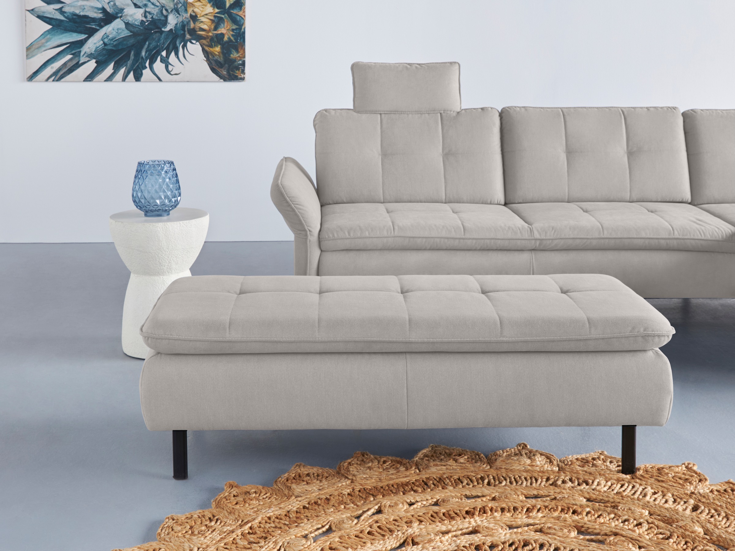INOSIGN Hockerbank »Birkholm«, passend zur Serie "Birkholm", B/T/H: 137/65/44 cm