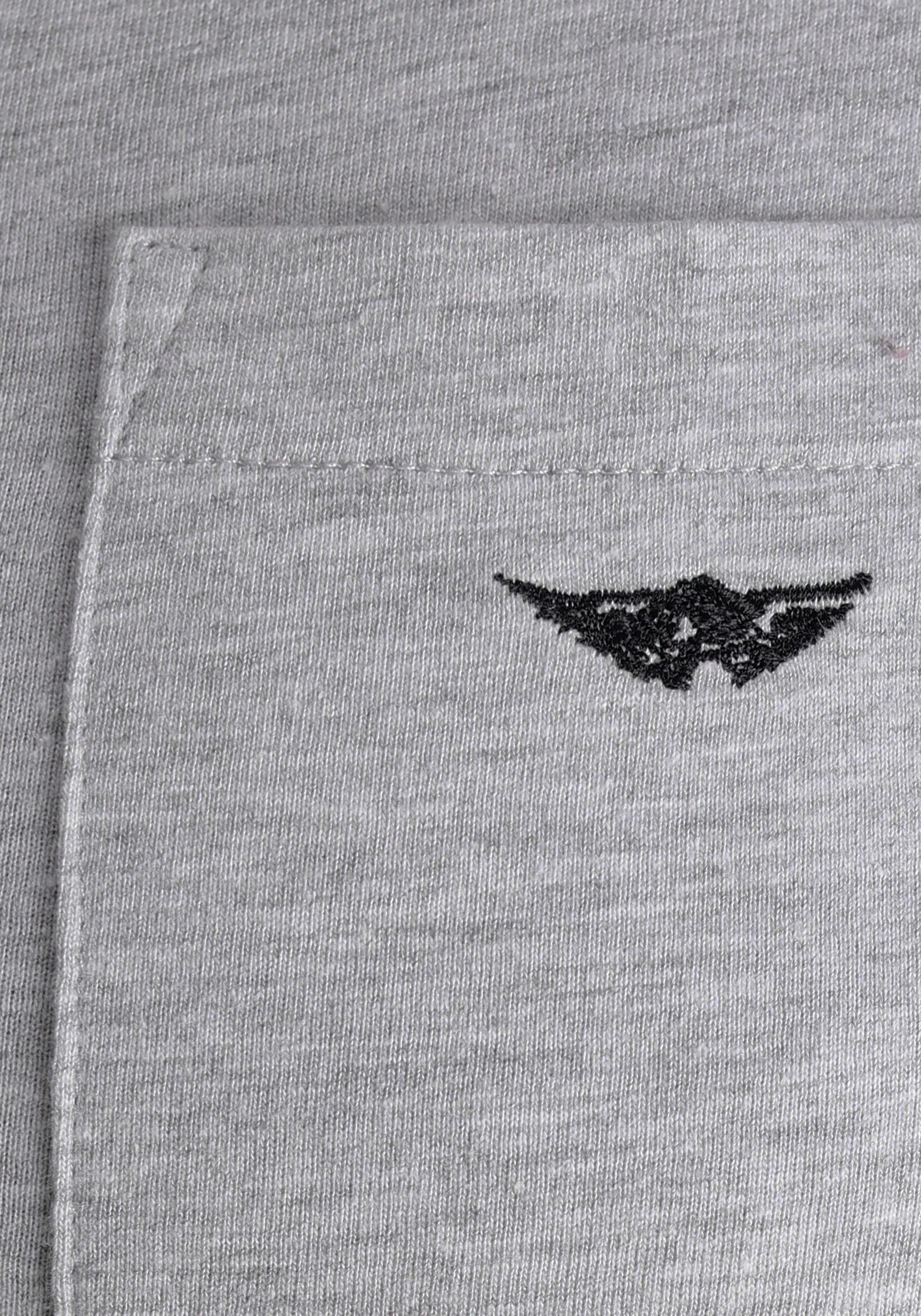 Arizona 3/4-Arm-Shirt, mit Logo-Stickerei