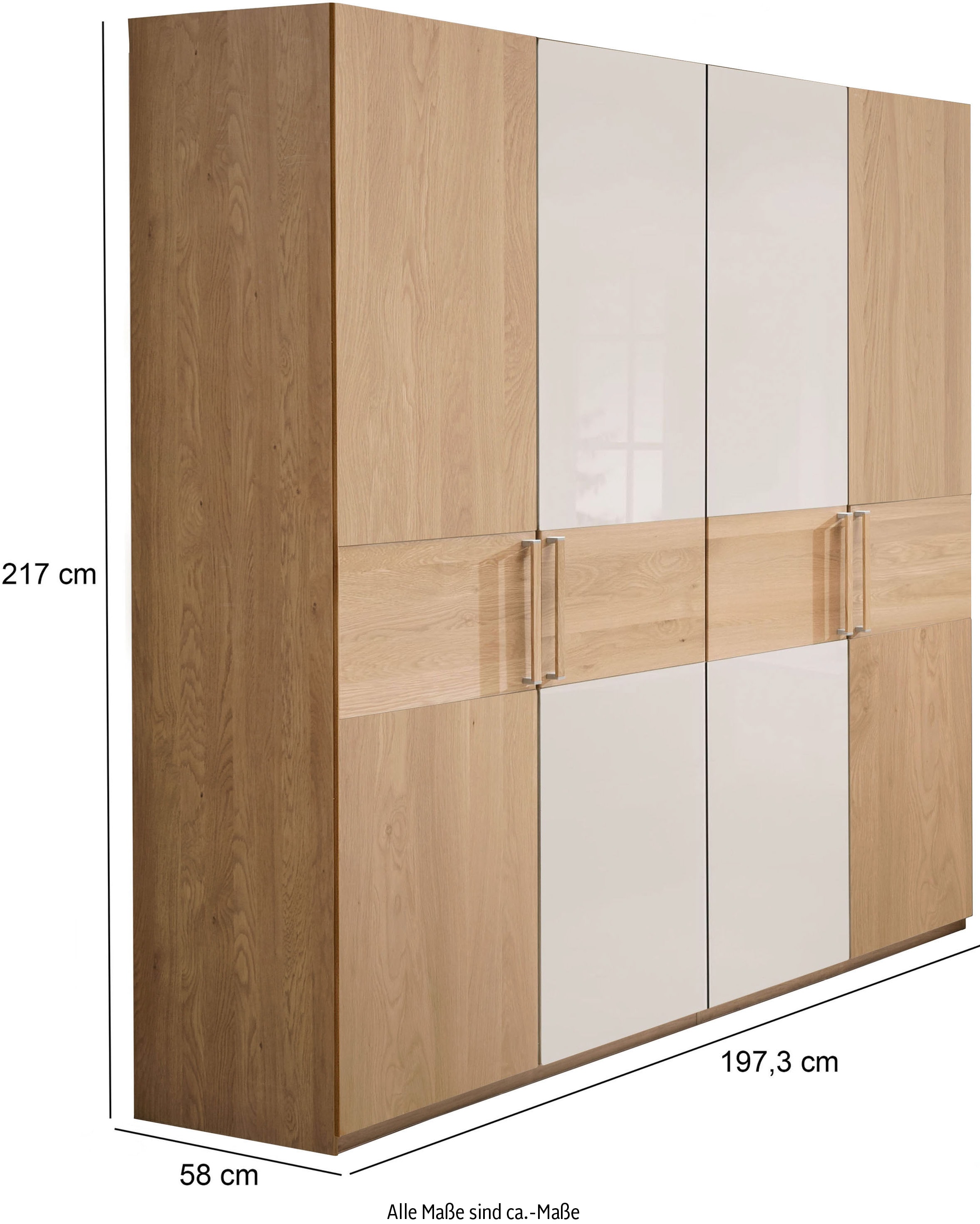 WIEMANN Drehtürenschrank »Kiruna«, mit Champagnerglas