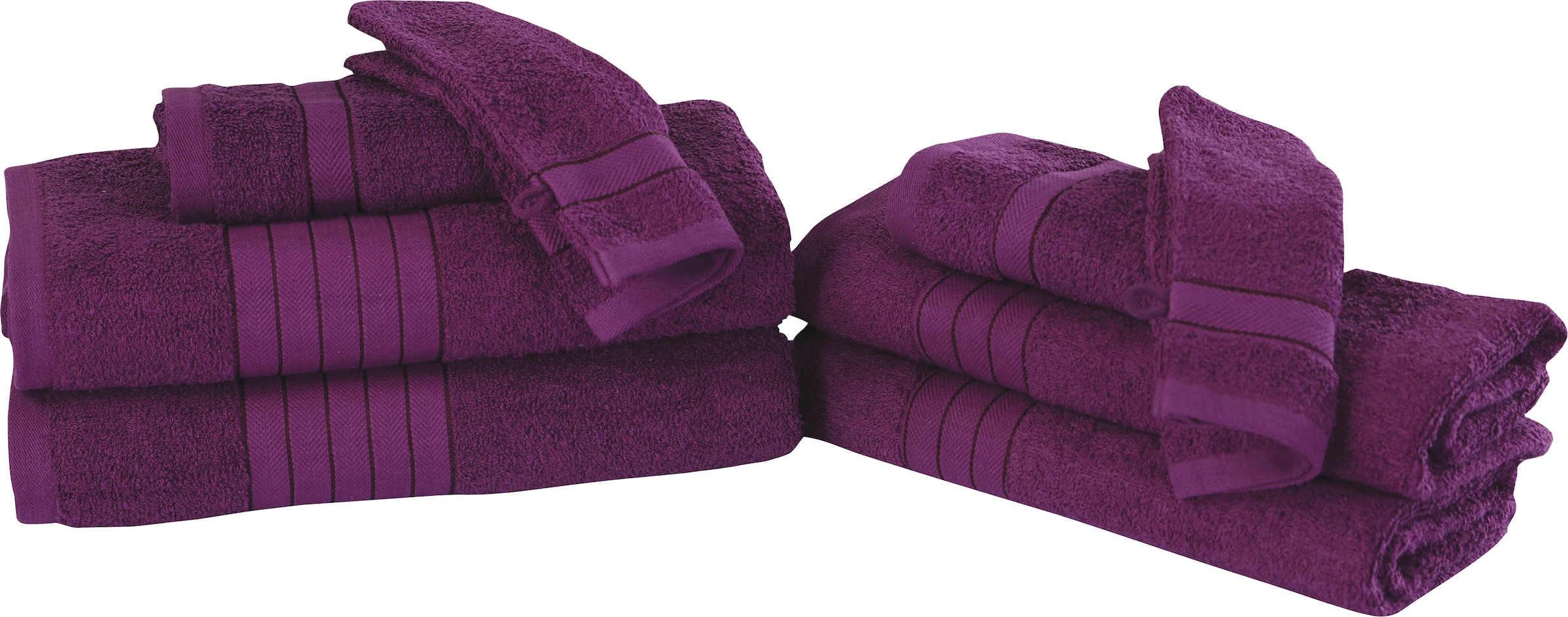 Überprüfen Sie den niedrigsten Preis good morning Handtuch | Frottee, 8 online Jelmoli-Versand bestellen tlg., Set, mit »Uni«, Webrand Set